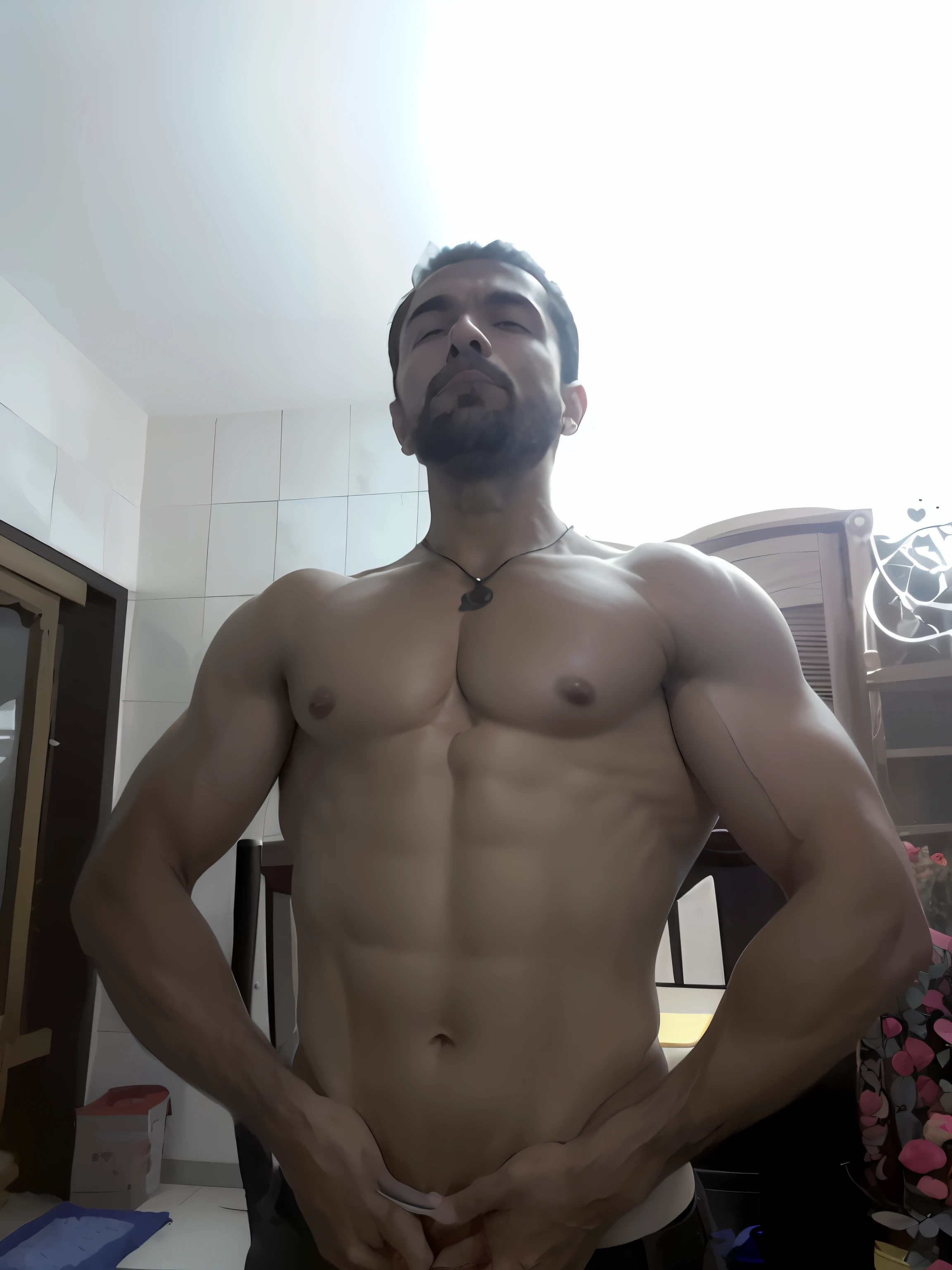 Deixar super musculoso com bodybuilder com muito steroids