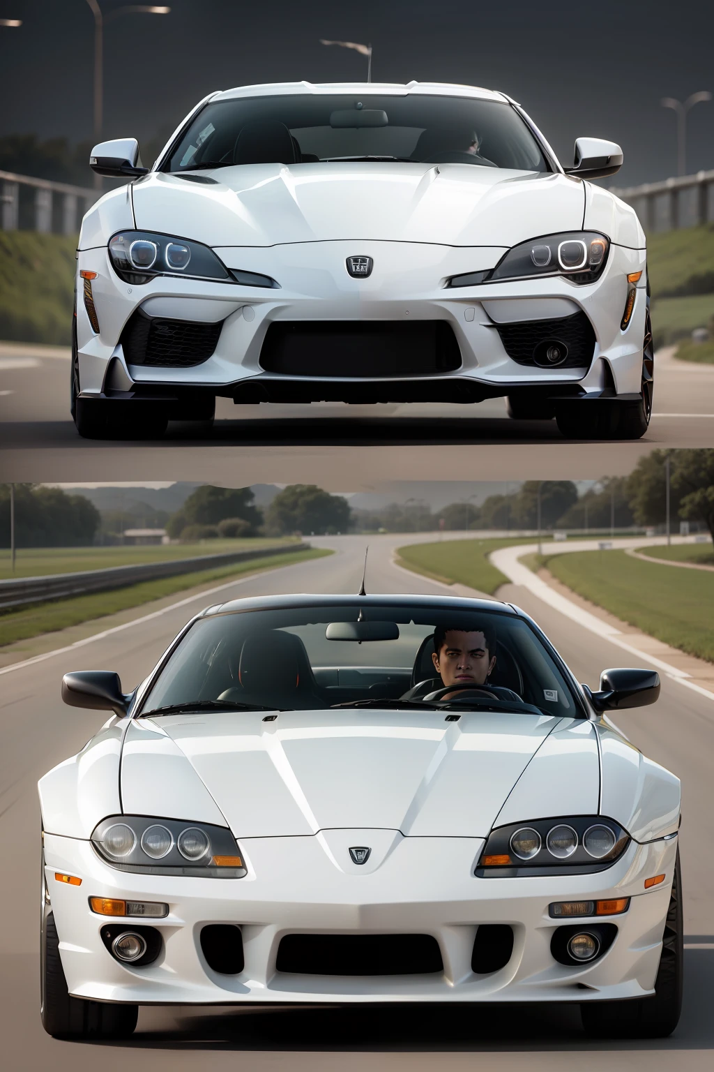 carro Supra MK5 com o fundo branco