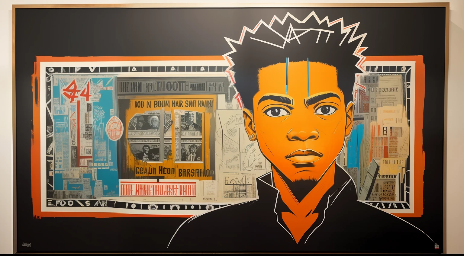 Basquiat's paintings、Wall Street、Detailed light、artworks、an extremely devious and beautiful、buliding、newyork、cache、money、brother