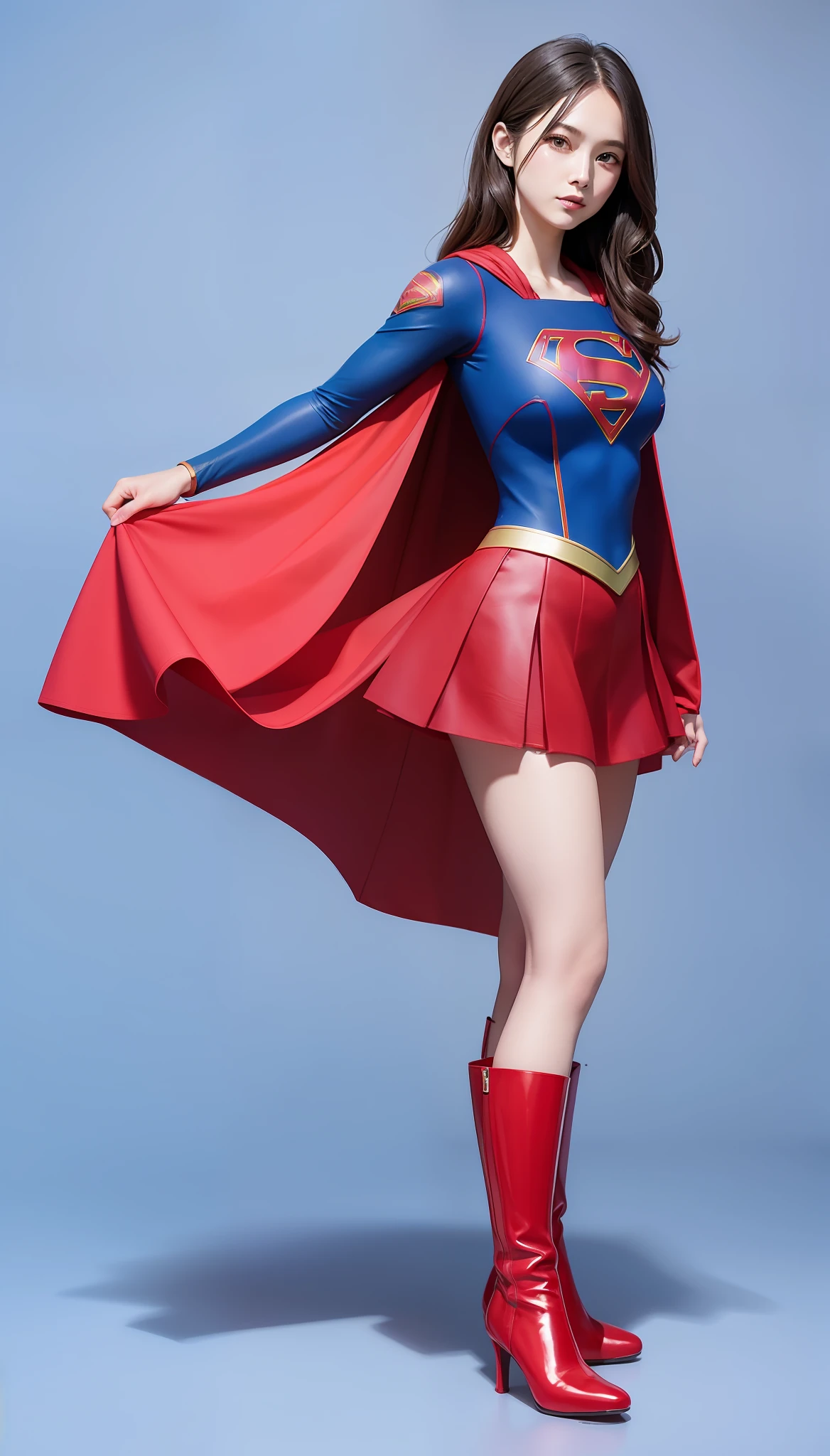 Clean your knees、Draw the legs beautifully、Supergirl Logo
