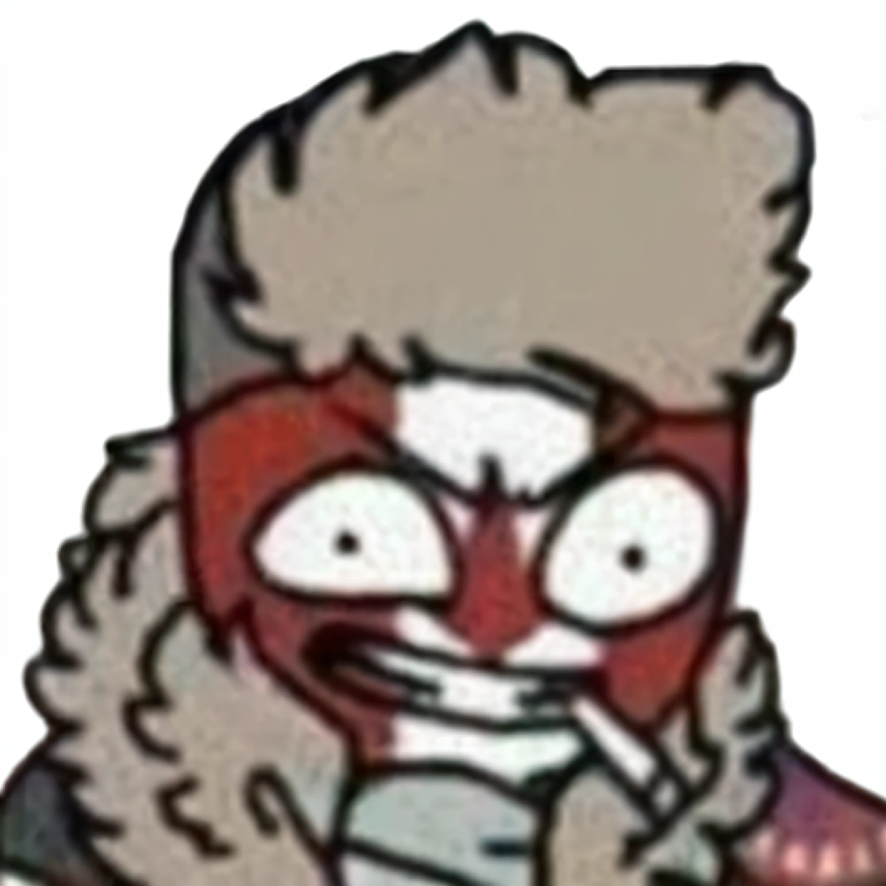 cartoon of a man with a cigarette in his mouth and a red mask on, derpibooru, danbooru, villain wearing a red oni mask, angry sasquatch, lsd face, 4 k hd fur face!!!, pepe, reddit meme, gritty!!!, ashy, reddit, smug smirk, fleurfurr, as an ugly titan