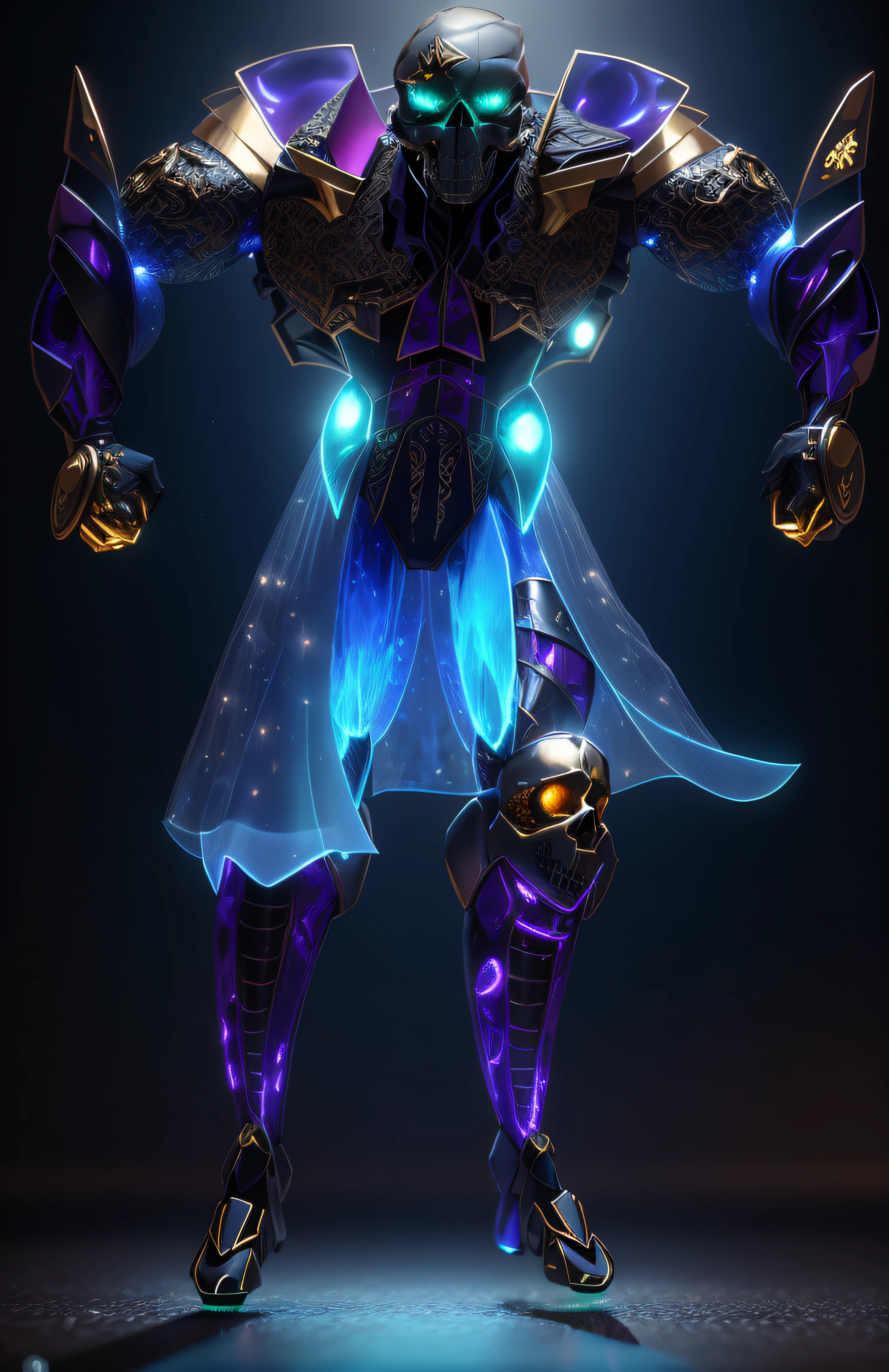 The sinister depiction of a skull-themed pirta, pearl color: preto e bege com ouro e diamantes e esmeraldas e rubis, pele feita de neon amarelo, 3D-rendering, Hyper-realistic graphics, 3D-rendering, 8k, NVIDIA, RTX 4090 | | | | | | | | | | | | | | | | | | |, ray tracing, Bokeh, Galaxy scenery,