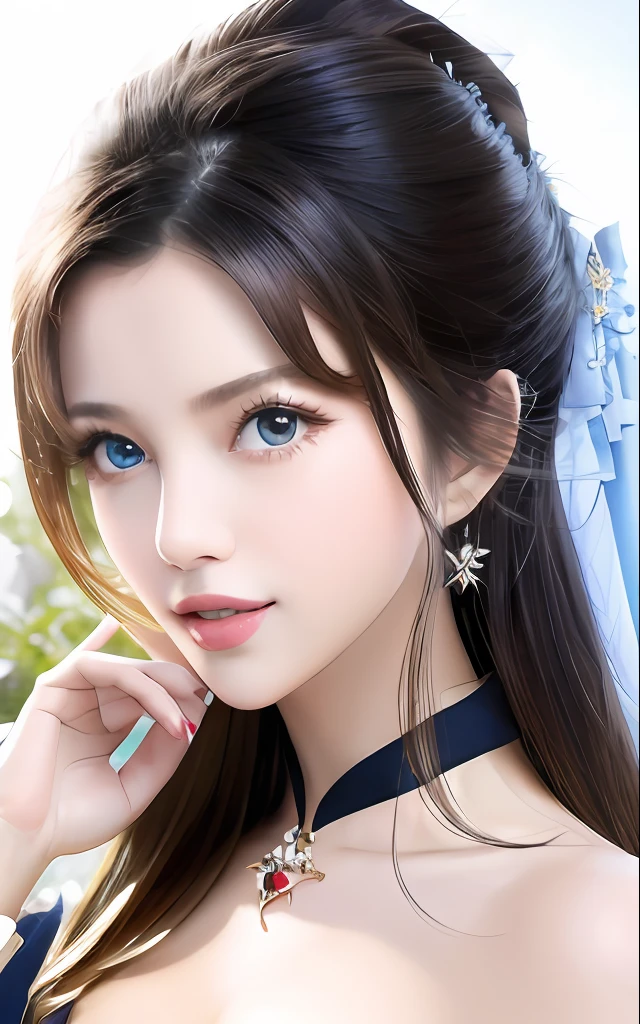 Woman standing in front of camera, Full body photo、full_Body, breastsout, hanfu, Brown eyes, Stars, Wind, Pose for Art Photo, cluster、elegant portrait, a blond、the wind、Photo Portrait 4K, 50mm portrait, cleavage of the breast, a photography of a beautiful woman, elegant profile pose, 60mm portrait, photo portrait, portrait of a beautiful model, profile pose, fine art portrait photography, Sensual Woman, elegant profile pose, up looking_で_Viewers