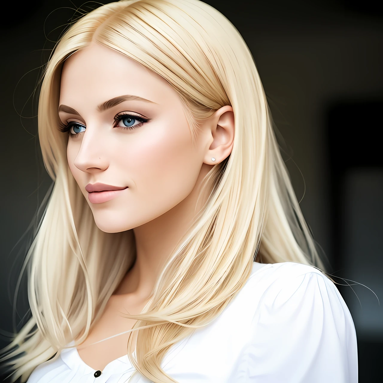 Woman with blonde hair