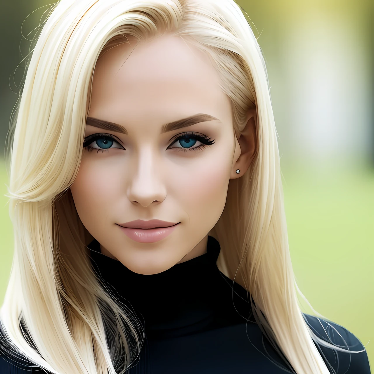 Woman with blonde hair