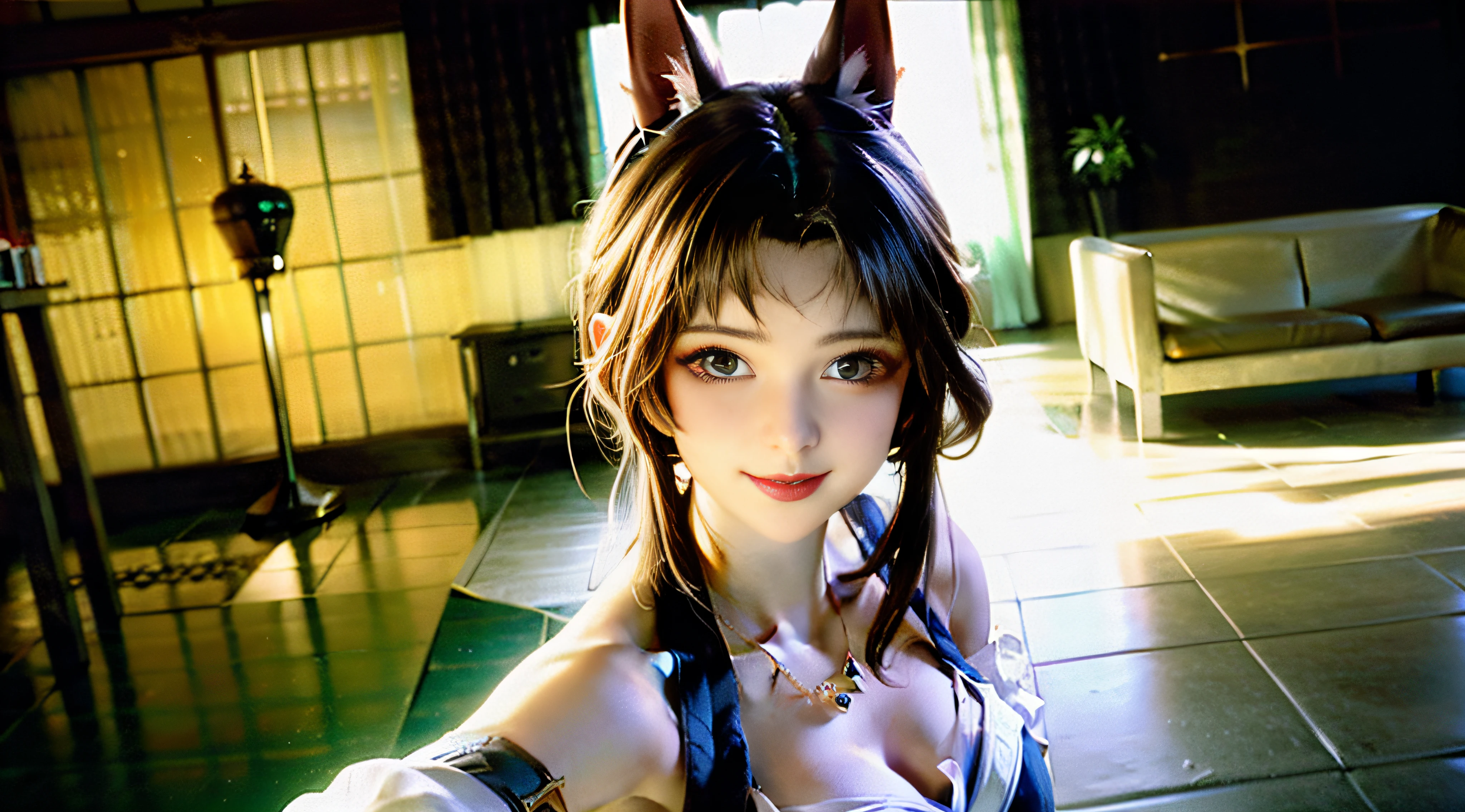 melhor qualidade, obra-prima, highres, 1girl, vestido transparente de seda chinesa, rosto bonito, enfeite de cabelo, corpo inteiro, sorriso, boca fechada, labia, vestido, enfeite de cabelo, colar, joias, cabelo longo, brincos, rosto bonito, sobre_corpo, efeito tyndall, fotorrealista, studio dark, rim lighting, dual-tone lighting, (pele altamente detalhada: 1.2), 8k uhd, dslr, soft-lighting, alta qualidade, volumeric lighting, Spontaneous, fotografia, alta resolução, 4k, 8k, Bokeh