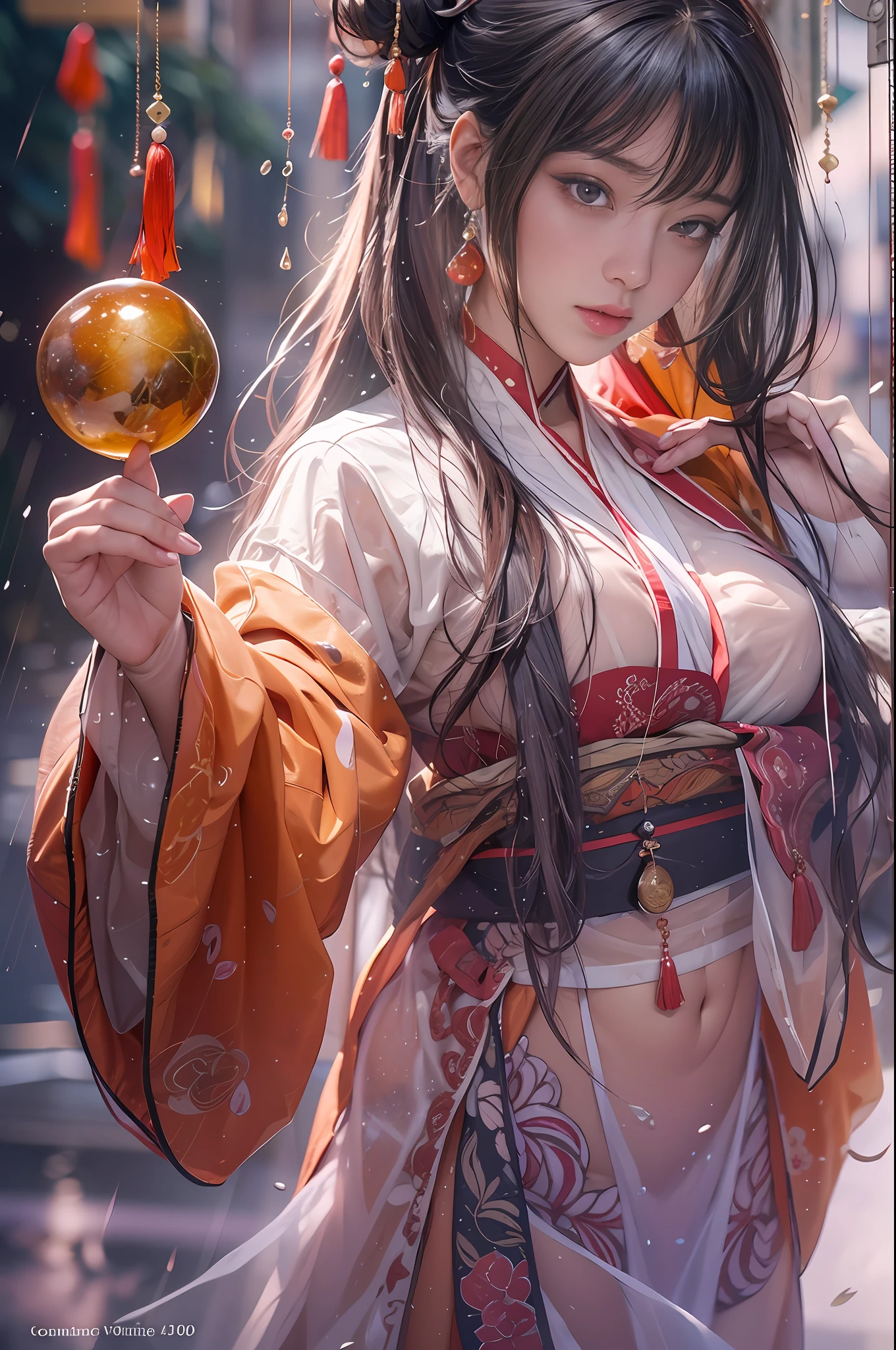 Gilded Chinese Palace,Look at viewers,depth of fields,bokeh dof,light falling,((A MILF))、Pregnant Woman、Red dress
See-through underwear、one girls、Red Shirt、a black skirt、huge-breasted、
Brown-eyed、(The long-haired、A dark-haired、Very straight hair:1.4、hime-cut:1.4)、Earring Necklace、pouty、
a picture、​masterpiece、top-quality、nffsw、hight resolution、realistic detail、glistning skin、mature figure、Plump body、voluptuous breasts、perfect bodies、Wide waist、colourfull、looking at the viewers、hyper realisitic、from the front side、watercolor paiting、Traditional Media、(chromatic abberation、intricate detailes)、dynamicposes、dynamic ungle、
40k、nffsw、Hi-Res、Angle from below、ancient Chinese costume、Ancient Chinese style hairstyle、up hairstyle、Wearing white silk cloth all over the body、（Close up of raindrops in the air, Capturing the world with raindrops, Distorted reflections, Refracted light, Microcosm within each droplet, Miniature landscape, Inverted image, ethereal beauty, suspended moments, Translucent sphere, Distorted reality, kaleidoscopic views, Natural Lenses, A glimpse of a moment, World of Miniature, Raindrop Symphony, Natural interoperability, 1girl in
, masutepiece, (Dynamic Angle:1.2)）