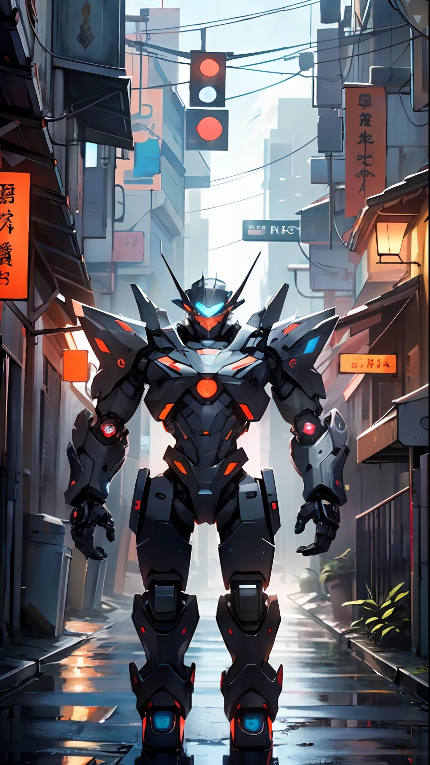 R-Ien, is a small robot with a fun and somewhat eccentric personality. He is shaped like a cube with mechanical arms and legs, and a screen on his "face" that displays emoticons and coded messages. R-Ien is capable of hacking even the most sophisticated security systems and creating distractions.
Despite his diminutive size, R-Ien has a sarcastic sense of humor and a knack for getting into trouble. His mechanical arms and legs move with a grace and elegance unusual for a robot of his size, and his facial expressions are as vivid and expressive as those of any human being.
(dynamic pose:1.0), solo focus, centered, scale to fit dimensions, Rule of thirds,
outdoors, ((night view)), (cyberpunk night street Background: 1.5,dark sky,alleyway,lonely alley,thick clouds, detailed background:1.25),
(best quality), (high resolution), (sharp focus), (ultra detailed), (extremely detailed), (extremely high quality artwork), 8k_wallpaper, (extremely detailed CG 8k),(very fine 8K CG), ((hyper super ultra detailed perfect piece)), flawless, (((masterpiece))), illustration, vibrant colors, (intricate), High contrast, Selective lighting, Double exposure, HDR (High Dynamic Range), Post-processing, Background blur,