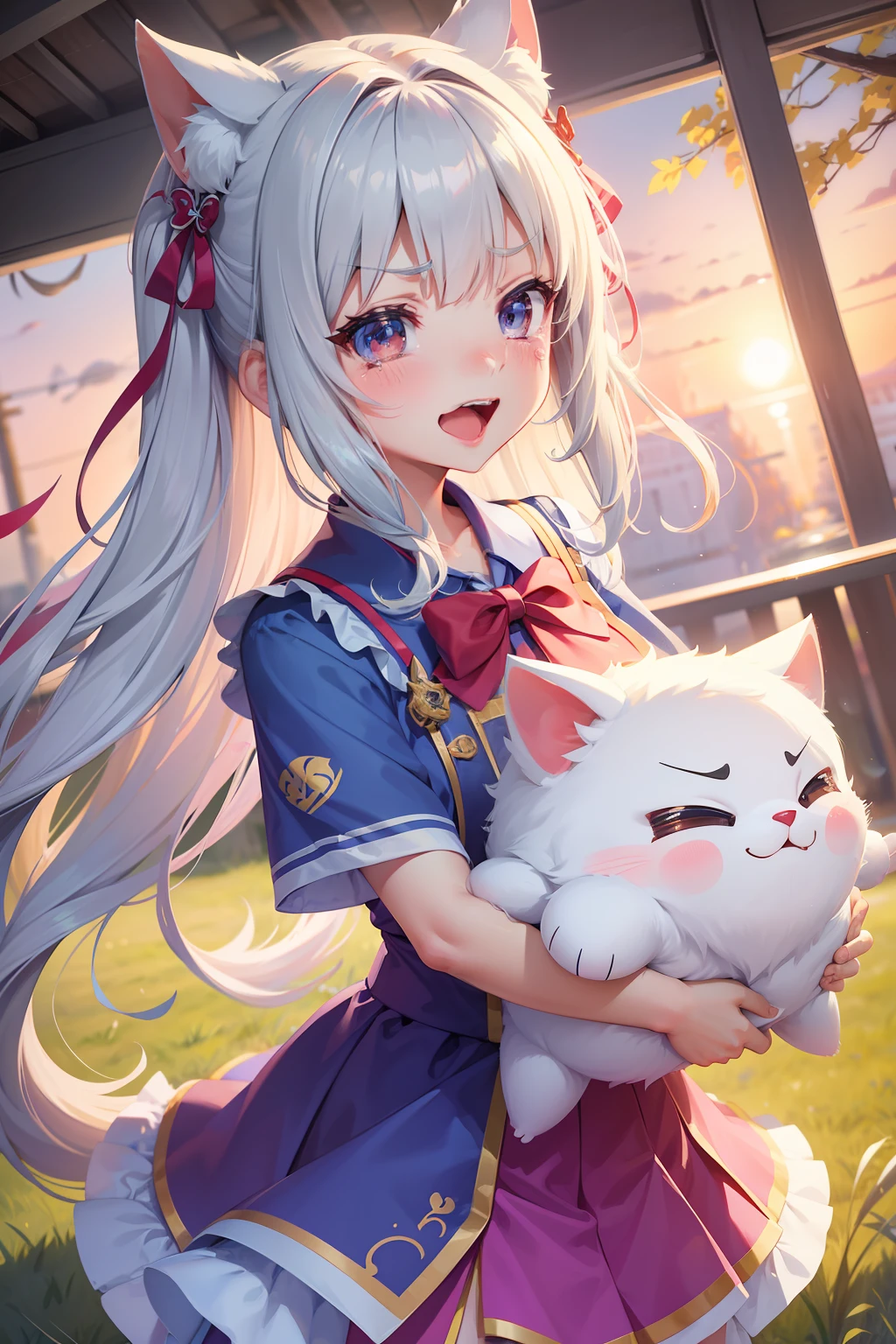 multiple poss and expressions,happy,angry,sad,cry,cute,校服,eventide,teens girl,a junior high school student