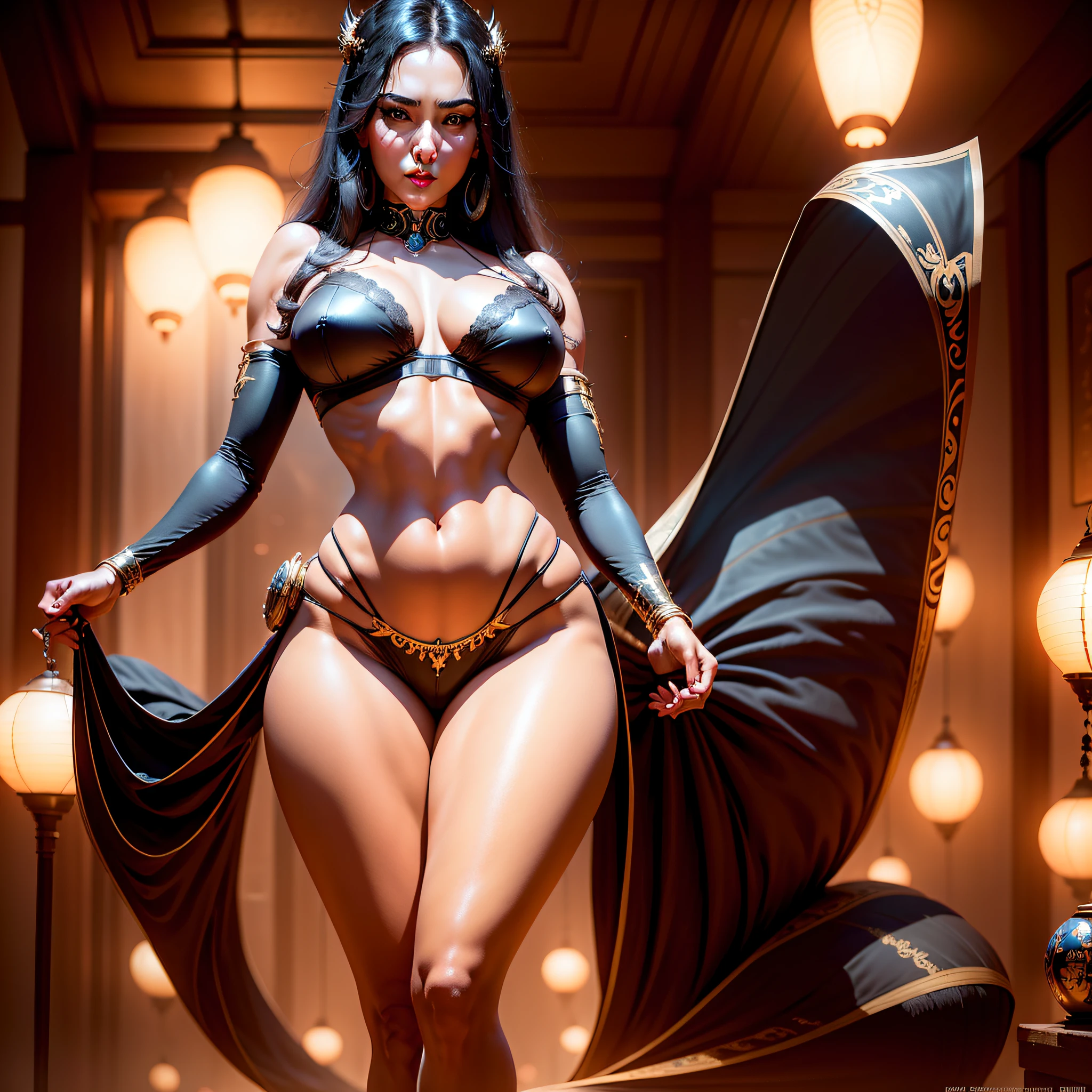 (8k, RAW photo, best quality, masterpiece: 1.2), (realistic, photorealistic: 1.37), 1 girl, Japan, 40s,, cityscape, night, professional lighting, photon mapping, radiosity, ripped, big, bright red see-through and very small bra, tip sticking out, areola protruding, pubic shape clearly visible, gal , Lots of lashes, lame eyelids, bright red lips, black heels, pubic hair, bristles on the lower abdomen, slender, crotch open, are big and seem to spill out of the bra