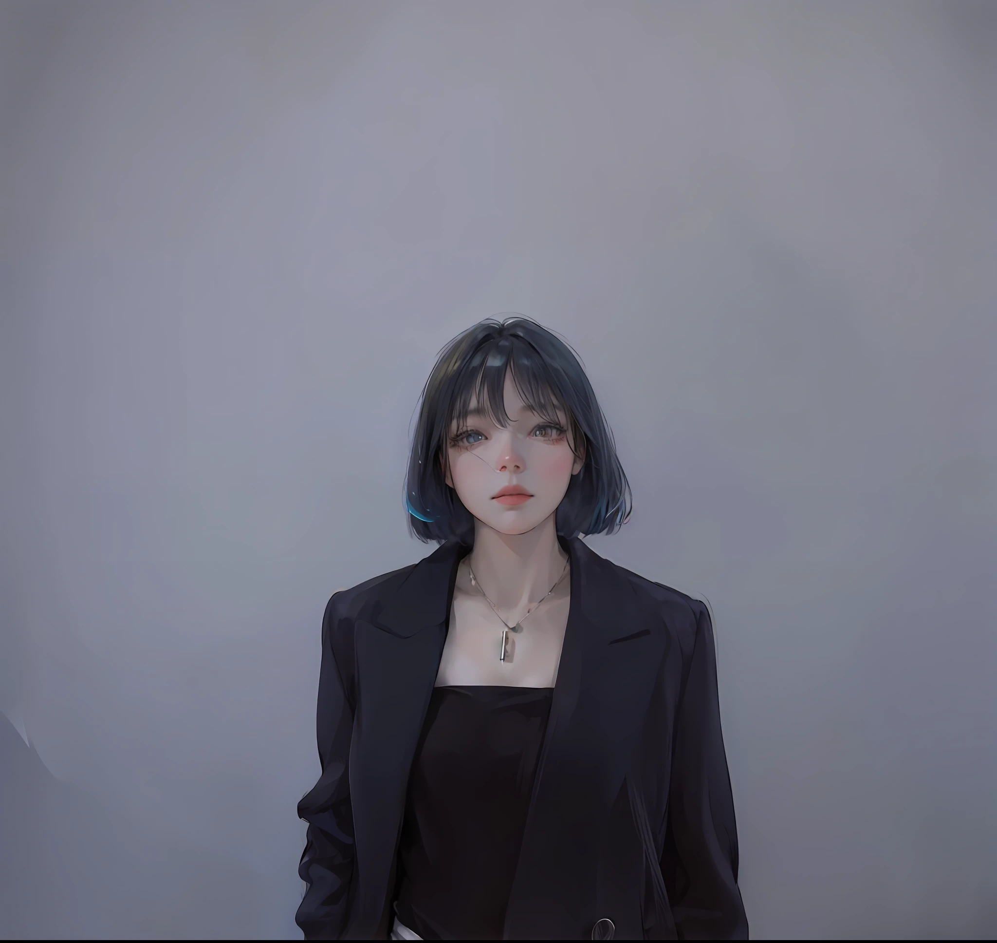 There was a woman standing on the sidewalk with her mobile phone, Realistic anime 3 D style, Anime style. 8K, anime realism style, realistic anime artstyle, Photorealistic anime, Surrealism female students, Anime girl in real life, Surrealism female students, style of anime4 K, Guviz-style artwork, Casual pose,((tmasterpiece,best qualtiy)),illustratio,Ultra-detailed 8K,Photorealsitic,Clear focus,A highly detailed,Professional lighting,Colorful detailed,Rainbow color BREAK factory super long shot,with light glowing,Complicated details,Shitu-mecha,1girl stands in front of the audience,nabel