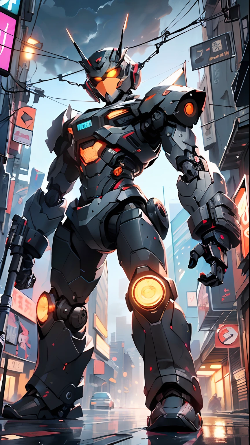 (((TV robot with mechanical arms and legs))),

(((tiny little robot))) with ((((TV head)))). He has (((shaped like a cube with mechanical arms and legs))), and a (((screen on his face))) that displays emoticons and coded messages.

(((Object_head,televison_head))),

(dynamic pose:1.0), solo focus, centered, scale to fit dimensions, Rule of thirds,

outdoors, ((night view)), (cyberpunk night street Background: 1.5,dark sky,alleyway,lonely alley,thick clouds, detailed background:1.25),

(best quality), (high resolution), (sharp focus), (ultra detailed), (extremely detailed), (extremely high quality artwork), 8k_wallpaper, (extremely detailed CG 8k),(very fine 8K CG), ((hyper super ultra detailed perfect piece)), flawless, (((masterpiece))), illustration, vibrant colors,  (intricate), High contrast, Selective lighting, Double exposure, HDR (High Dynamic Range), Post-processing, Background blur,