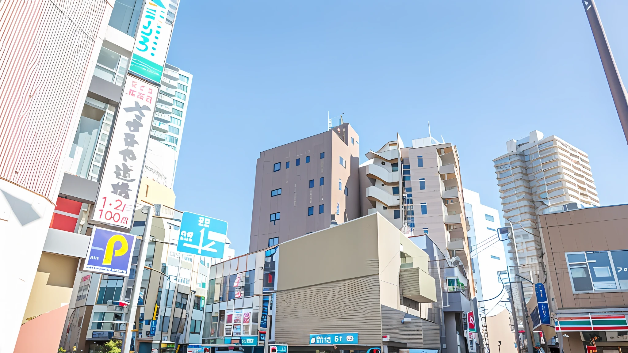 City buildings with lots of signs on the sides, full building, taken with canon 8 0 d, taken with sigma 2 0 mm f 1. 4, the neat and dense buildings, building facing, single building, Residential area, street level view, 2 4 mm iso 8 0 0 color, Other small buildings, street corner