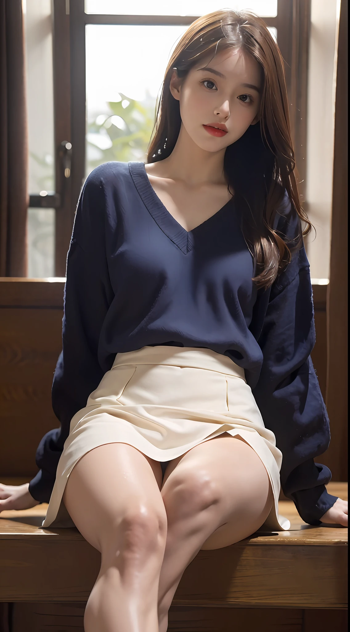 (8K, RAW photo, Top quality, Masterpiece: 1.2, Realistic, Photorealistic, High contrast, photon maping, photon maping, Photorealistic, Ultra-detailed, Professional lighting, Low angle: 1.2), (1 girl), (Solo: 1.5), (Full-body), (height of 165cm), (18-year-old schoolgirl), 1 beautiful white wedding dress,Best quality, Detailed details, Masterpiece, , 8K, Chiaroscuro,Ultra-realistic, highly detailed ),Keep one's mouth shut,ssmile (squatt,Crotch Spread Wide,looking to the front), (M-shaped legs), (180 degree leg open), (Crotch open: 1.2), (light brown medium hair), (see-through wet white panties: 1.5), (beautfully face: 1.3), (Perfect proportions: 1.2), (Long legs: 1.2), (small: 1.3), (Panties visible from under skirt: 1.3), (Female Pubic Hair Clearly Visible: 1.4), (pubes: 1.4), (with no underpants: 1.2), (Textured skin),High heels