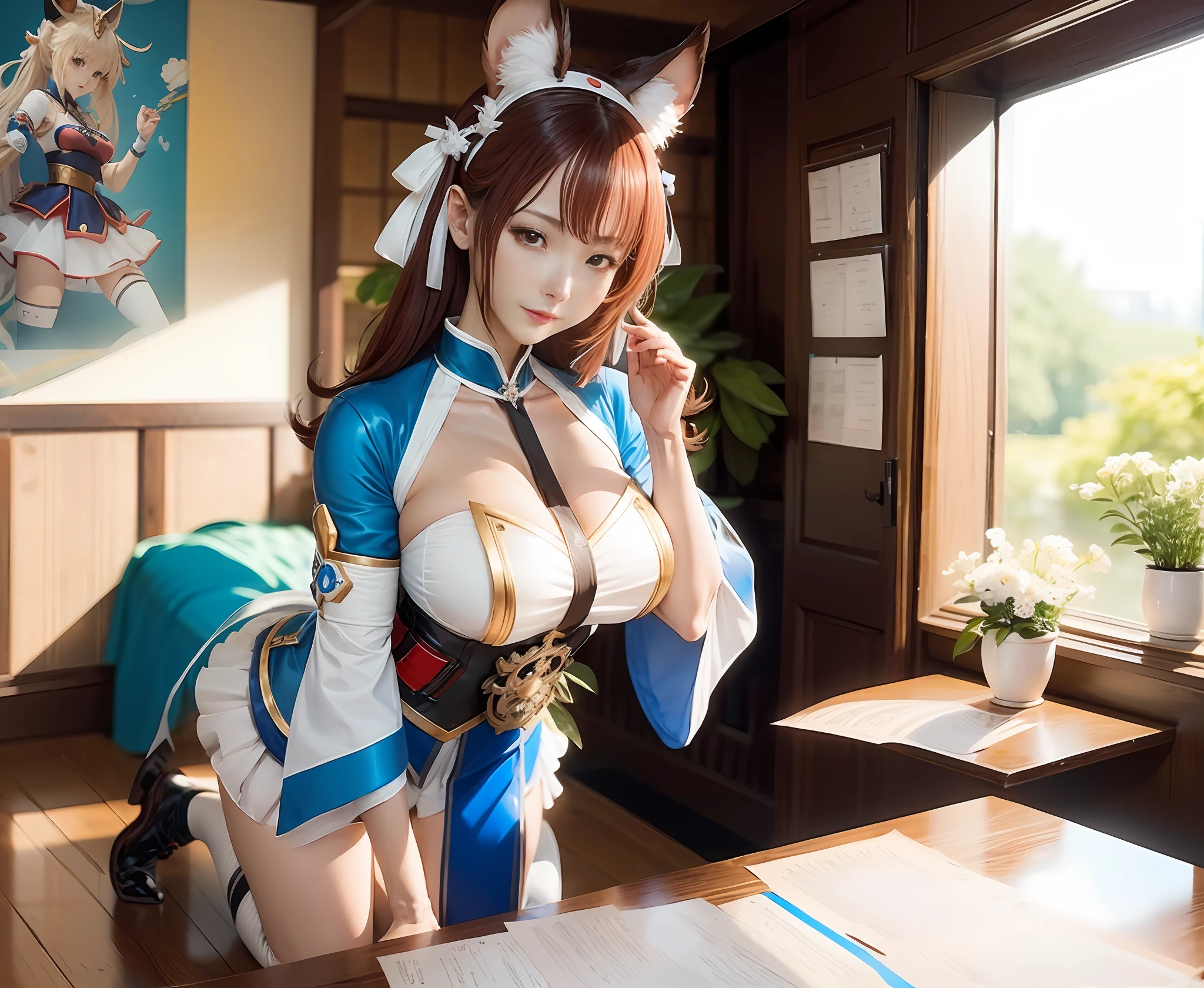 ,Anime girl cosplay, Shot on Canon EOS R 6, cosplay foto, Anime cosplay, Ayaka cosplay, the anime girl is crouching, Gorgeous Role Play, Keqing from Genshin Impact, cosplay, azur lane style, rpgmaker, elegant glamourous cosplay, granblue fantasy