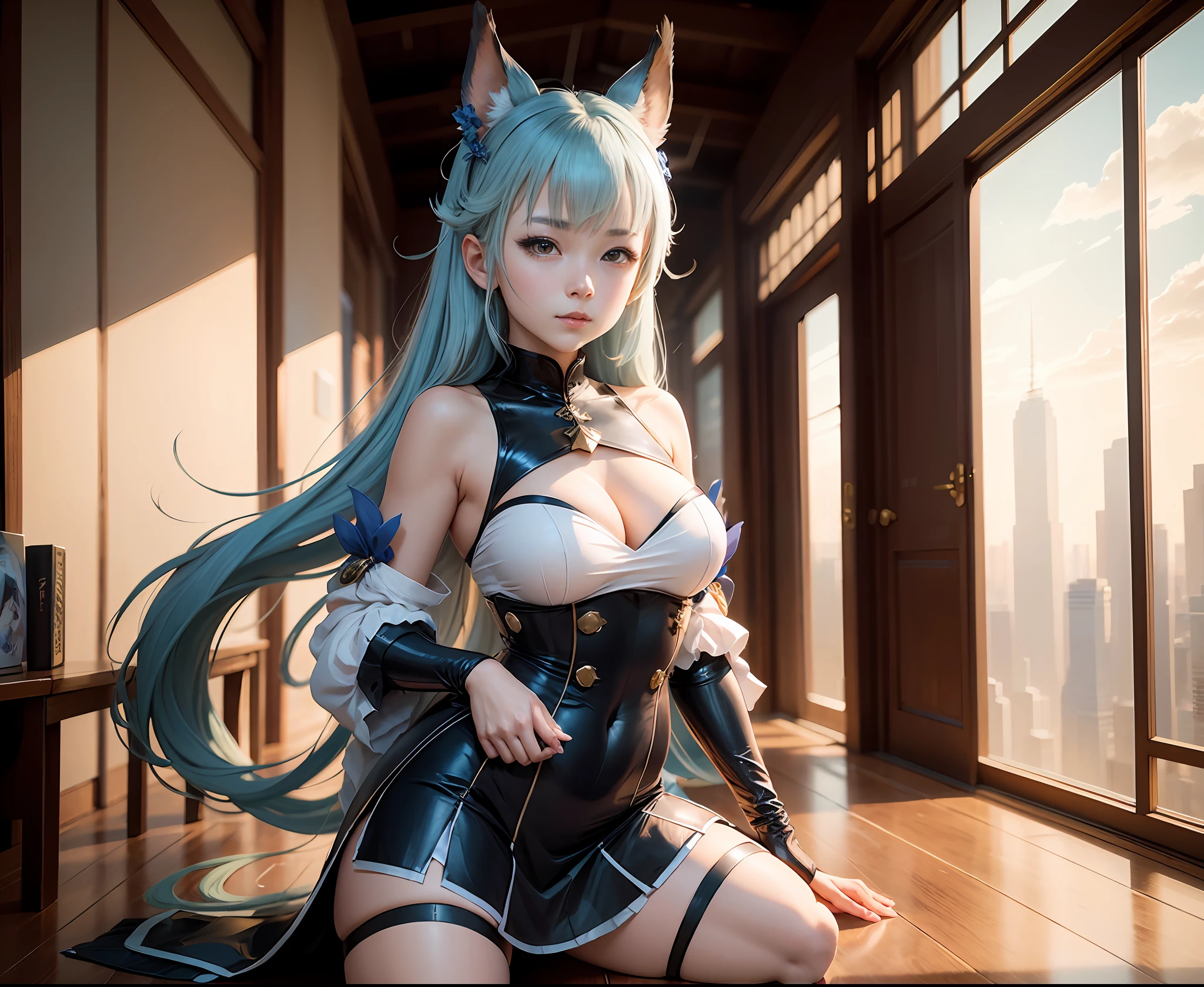 ,Anime girl cosplay, Shot on Canon EOS R 6, cosplay foto, Anime cosplay, Ayaka cosplay, the anime girl is crouching, Gorgeous Role Play, Keqing from Genshin Impact, cosplay, azur lane style, rpgmaker, elegant glamourous cosplay, granblue fantasy