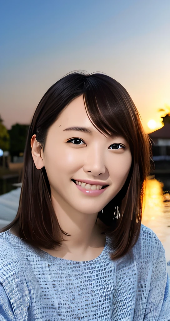 beautidful eyes,photorealistic eye,looking at the camera in,ssmile,(((top Quority,8k,tmasterpiece))),Clear focus,(Beautiful woman with perfect figure),slim,(Hairstyles:Upp)),(komono:Carla)),the street:1.2 Highly detailed facial and skin textures Detailed eyes Double eyelid random pose,(ssmile),Super cute Japanese,Super beautiful japanese girl,photorealiscic face,二重まぶた,Summer Festivals,the sunset,Beautiful teeth, firework background,protect eyes