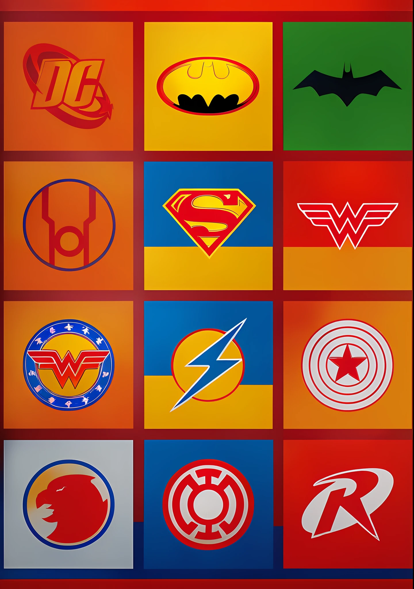 a poster with many different logos on it, Estilo DC Comics, Estilo da DC Comics, Estilo de Arte DC Comics, super herois, super hero art, DC Quadrinhos, No estilo da Marvel e DC, DC vs Moda Marvel, Super heroes, DC Marvel Moda, DC Quadrinhos, arte dc, Universo DC, Estilo DC, Super poderes, Superhero portrait