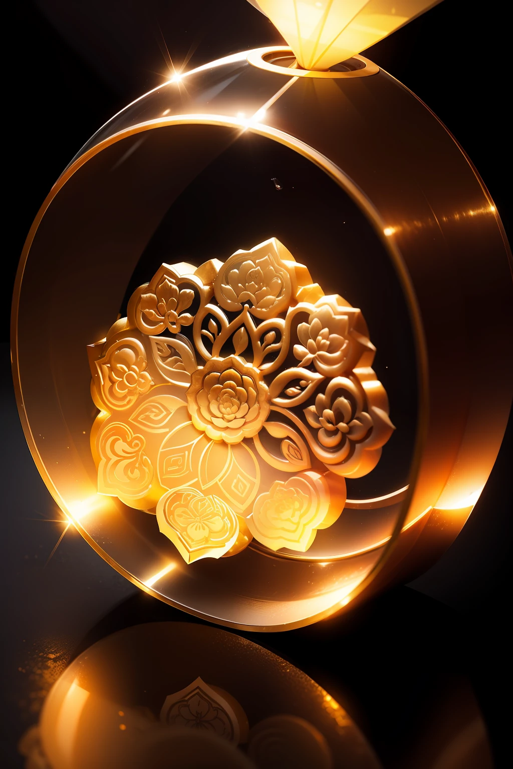 Transparent crystal texture Chinese mooncakes