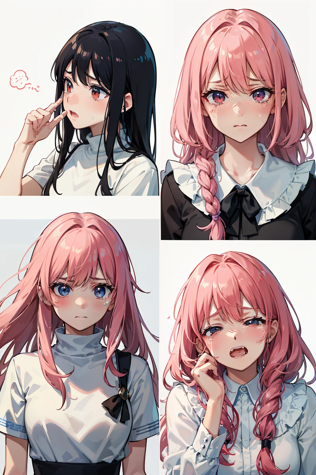 multiple possand expressionses,cheerfulness,Angry,Sad,Cry,saddened,rejoice,Tsundere,weeping,irate,cute little,simplicity,doubt,doubt,indissoluble,flouting,Speechless,defiance,serenidade,cotton candy