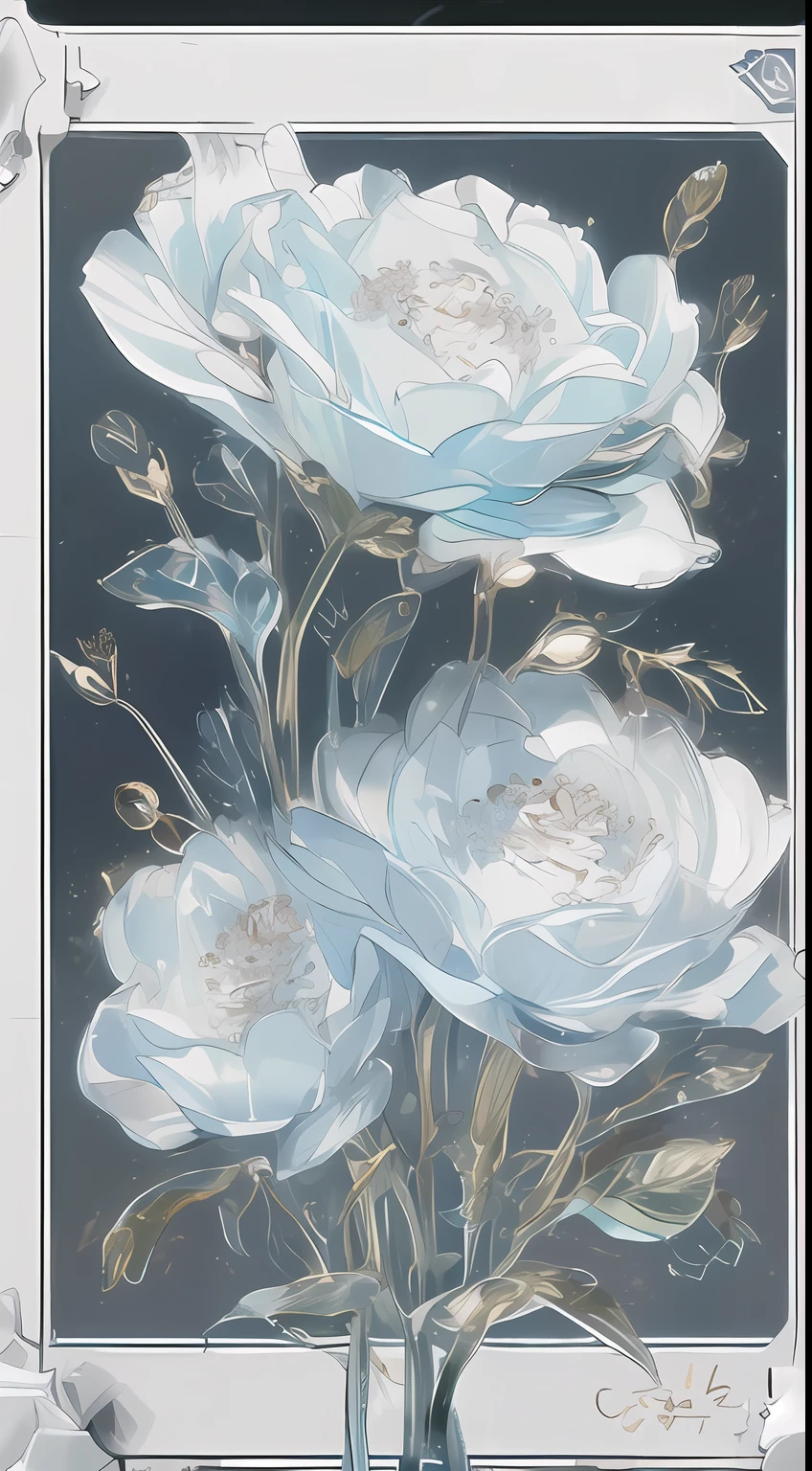 (((Beautiful border))),the detail,Meticulous details,Fine flowers,(Quadrilateral border),(((Cards))) ,1个Giant Breast Girl,rich colours, Best quality at best, Beautiful elements, A high resolution, 4K, 8K,white backgrounid, industrial design, studio lit, C4D, OC renderer, Clean shadows, 4K