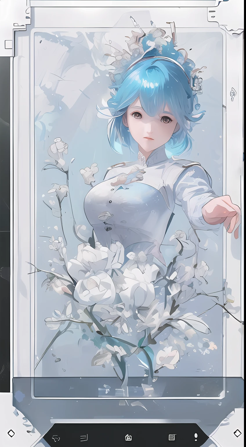 (((Beautiful border))),the detail,Meticulous details。Detail border,(Quadrilateral border),(((Cards))) ,1个Giant Breast Girl,rich colours, Best quality at best, Beautiful elements, A high resolution, 4K, 8K,white backgrounid, industrial design, studio lit, C4D, OC renderer, Clean shadows, 4K