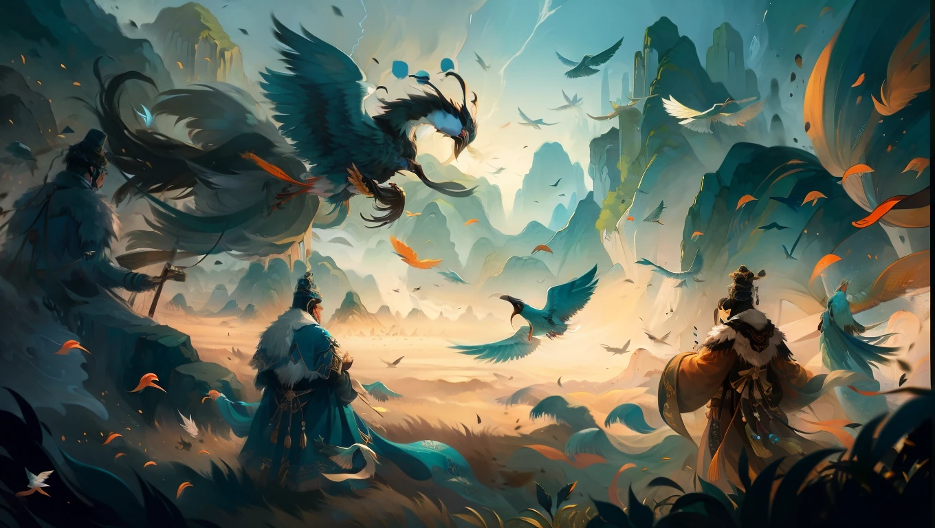 Birds fly