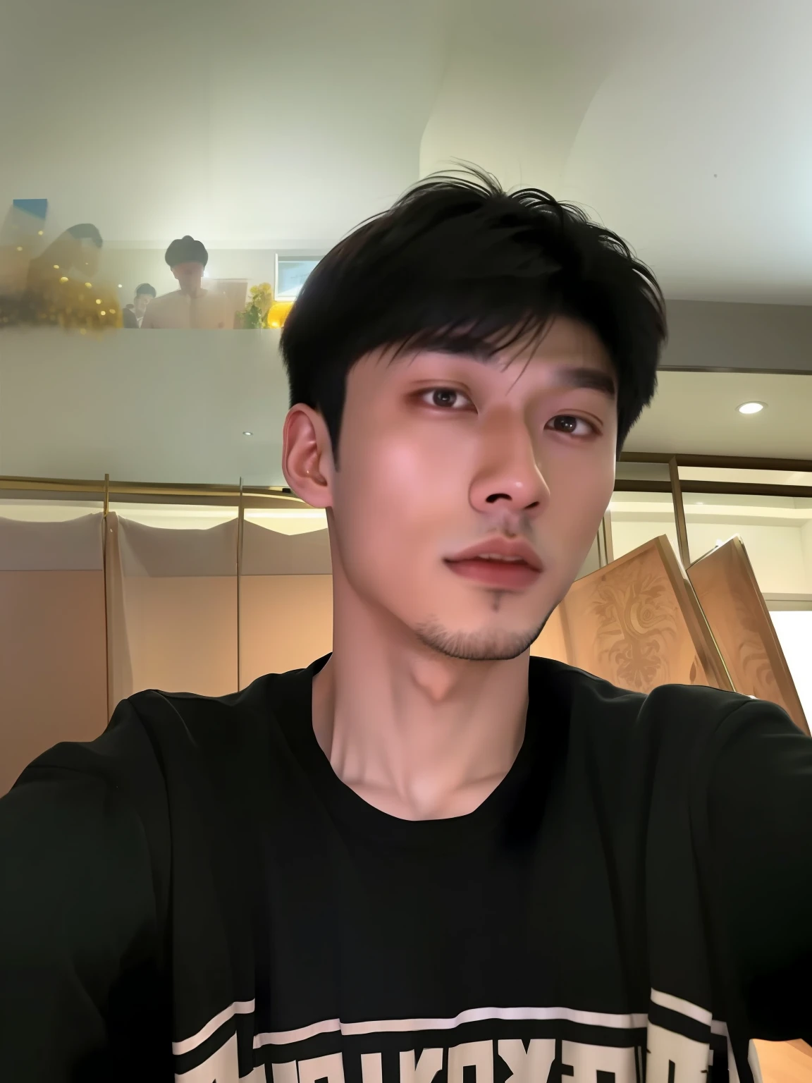 There is a young man taking a selfie in the mirror, 2 7 years old, yanjun cheng, 2 8 years old, 8k selfie photograph, hong june hyung, 2 3 years old, Zhongyuan Zheng Lei, 2 9 years old, around 1 9 years old, 2 2 years old, 21 years old
