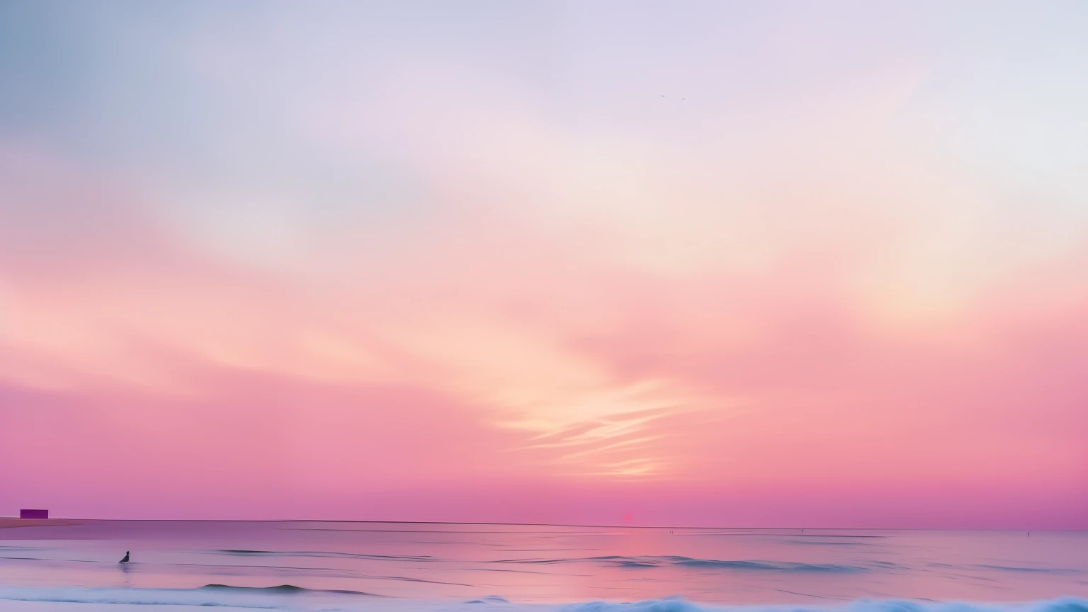 Surfers walk along the beach under pink sky at sunset, pink sunset hue, pastel sunset, soft sky, Pink sky, pastel colored sunrise, Pink sunset, pink skies, Dreamy colors, pink hues, beach sunset background, looking out at a pink ocean, heavenly colors, Colorful sky, the sky is pink, dreamy sky, sherbert sky, Sunset colors