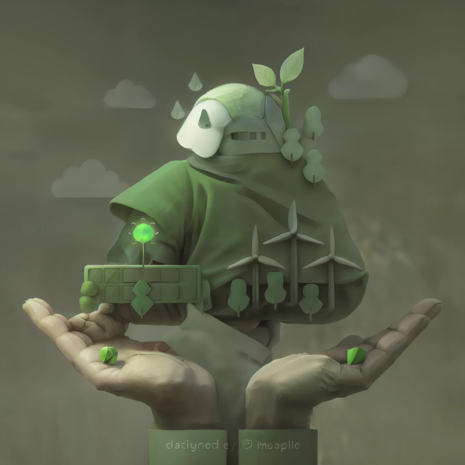 A man holds a green recyclable, sustainability, Sustainable materials, Sustainable, renewable energy, green technology, Flat illustration, clean environment, Simple illustration, Environmental theme, environment friendly, environment design, reuthentic, Simple and clean illustration, environmental, clean energy, environment, green energy, environmental artwork, Beautiful image, Ecology, background-image, Infographic with illustrations