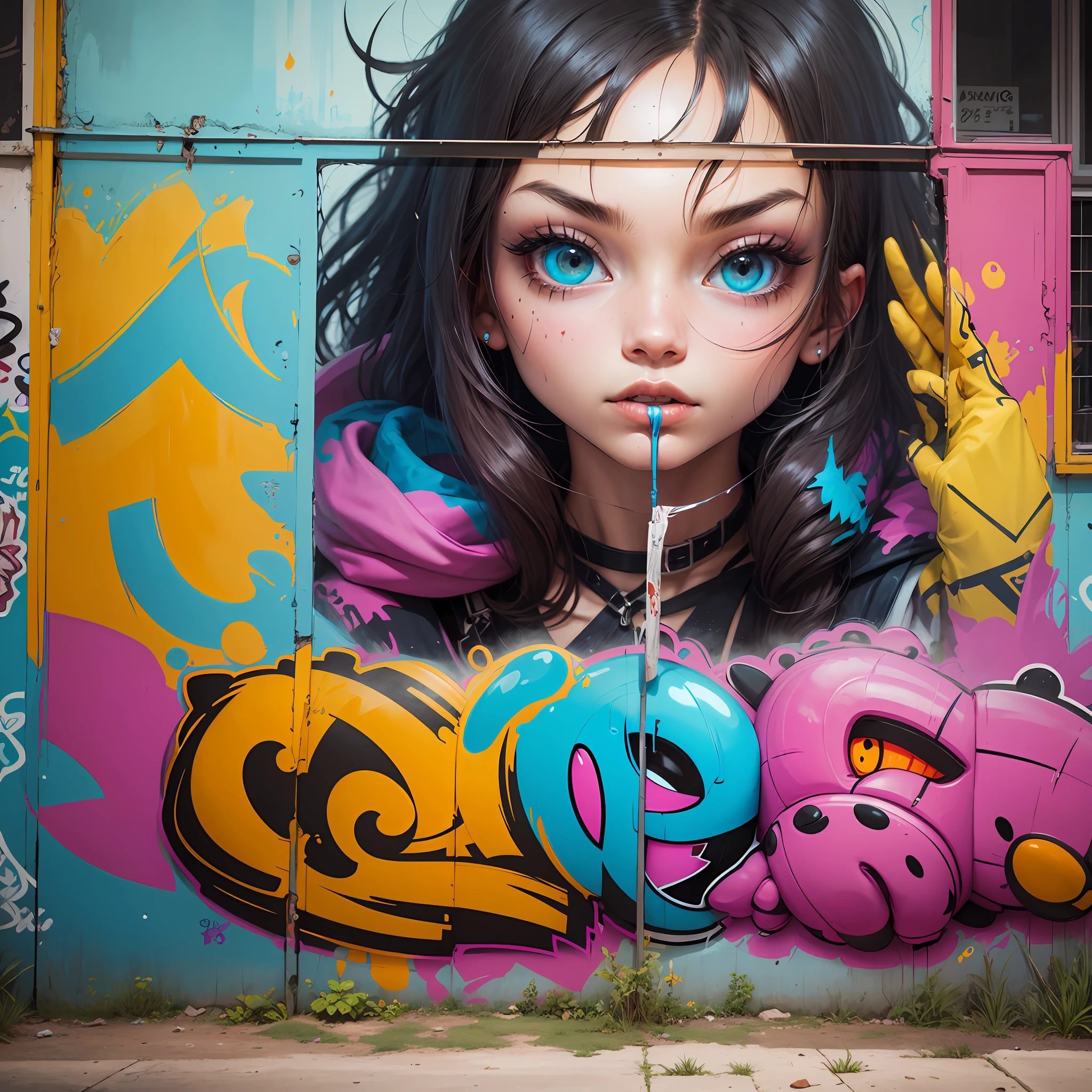 graffiti, various characters --auto --s2
