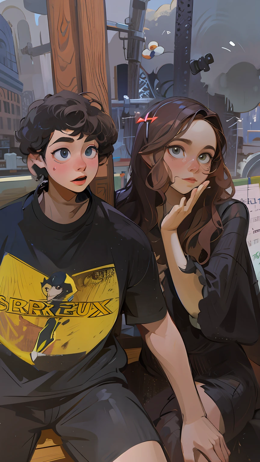 Neutral facial features，schoolgirls
