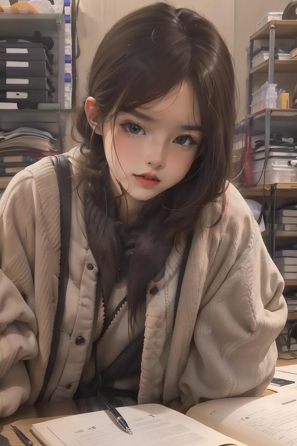 a pregirl,In the transcription of homework