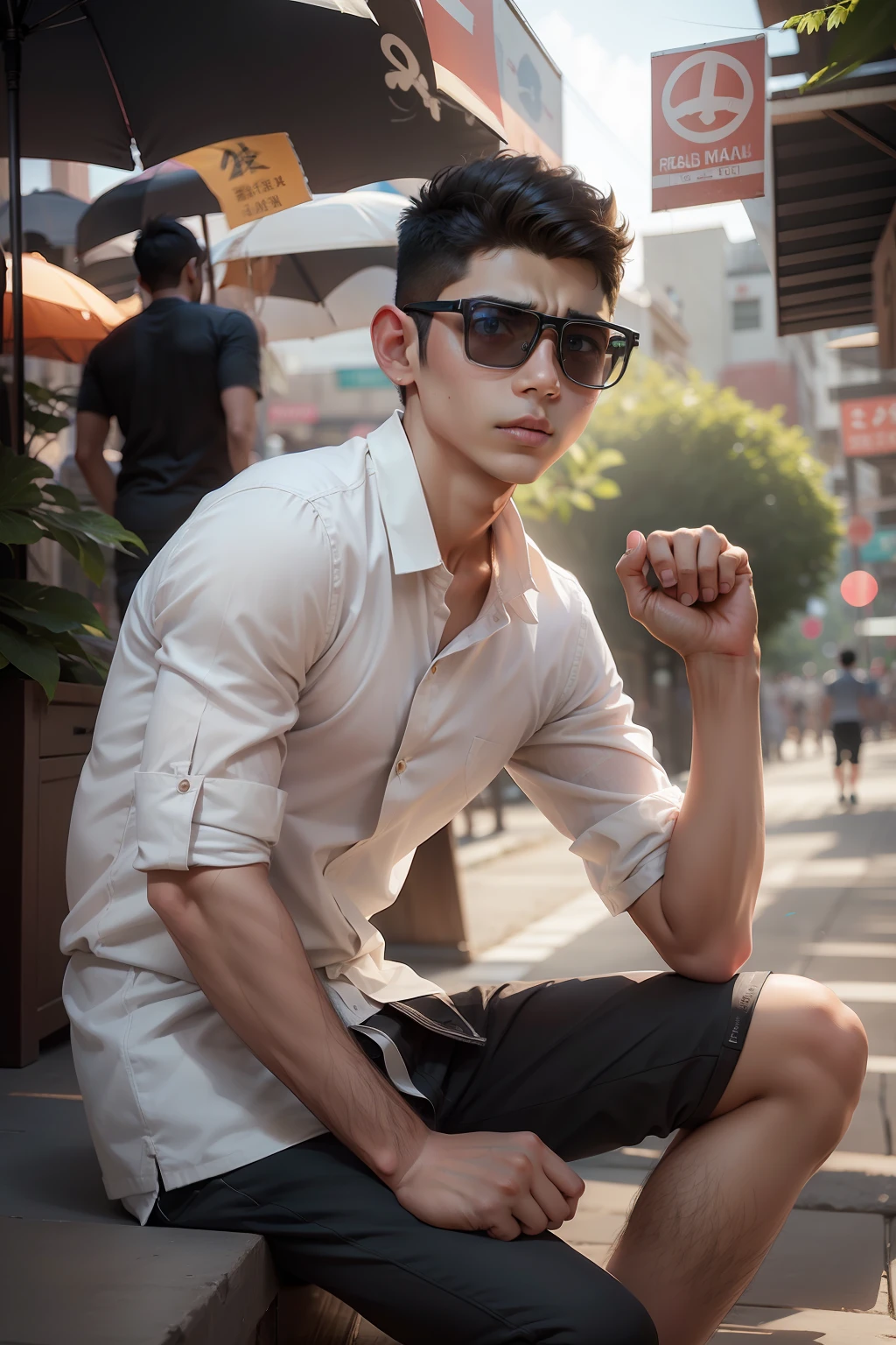 Real face small boy real image real image face 4K