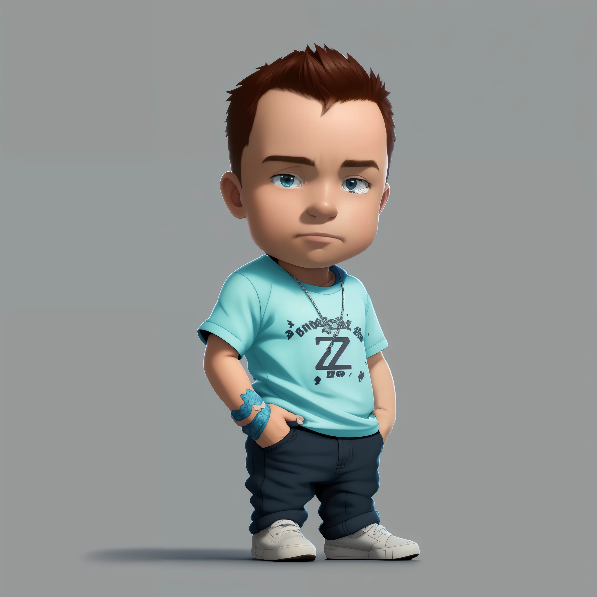 cartoon boy with a blue shirt and jeans standing with his hands in his pockets, cory behance hd, pouty look :: octane render, in cartoon style, cute 3 d render, toon rendering, cartoon character, toon render keyshot, simon pegg portrait, high detailed cartoon, 3 d character, 3d character, highly detailed character, 3d render”