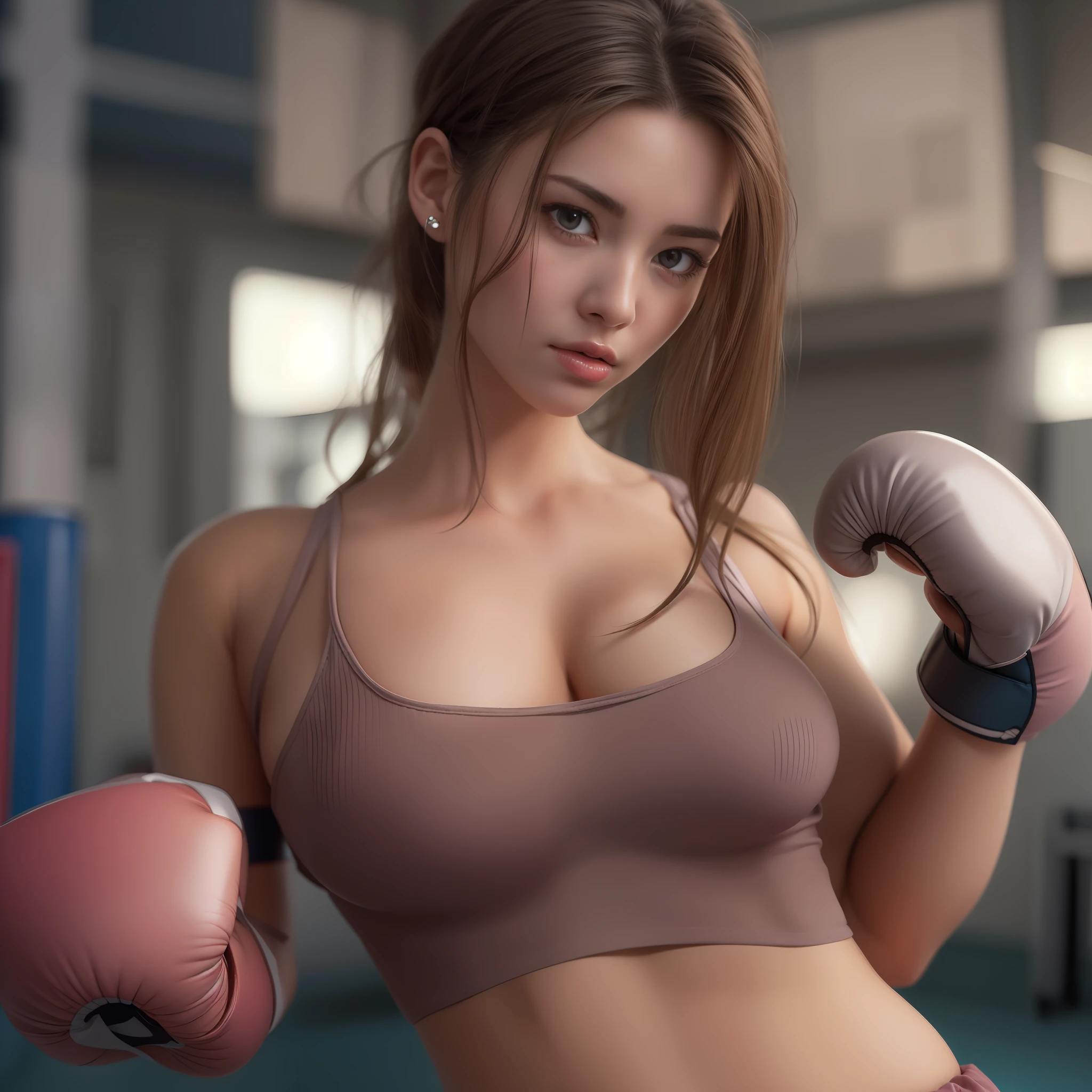 Super Strong Super Huge gigantic breasts:1.1,(steam:1.1),(Wet:1.1),(trembling:1.1),(Sweat:1.1),large full breasts:1.1,focus breasts,show nipple,(teens girl,boxing:1.5) Break 4K, (Raw photo: 1.2), (Realism: 1.4), (masutepiece: 1.3), (exquisite detailing: 1.2), Delicate and beautiful details, (Eye Detail), (Facial Detailed), (Highest Quality:1.4), (Hyper-Resolution: 1.2), (very detailed illustration),