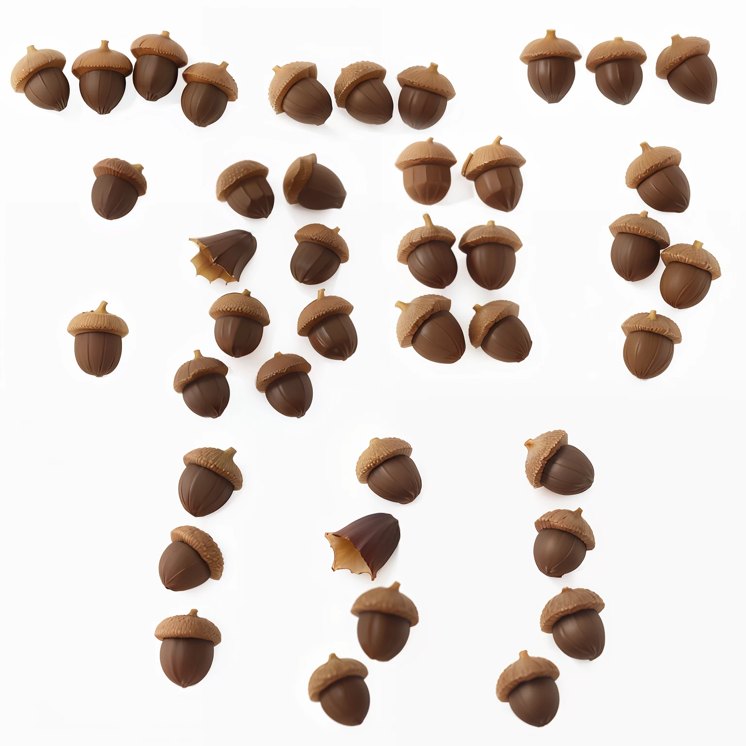 detailed acorns
