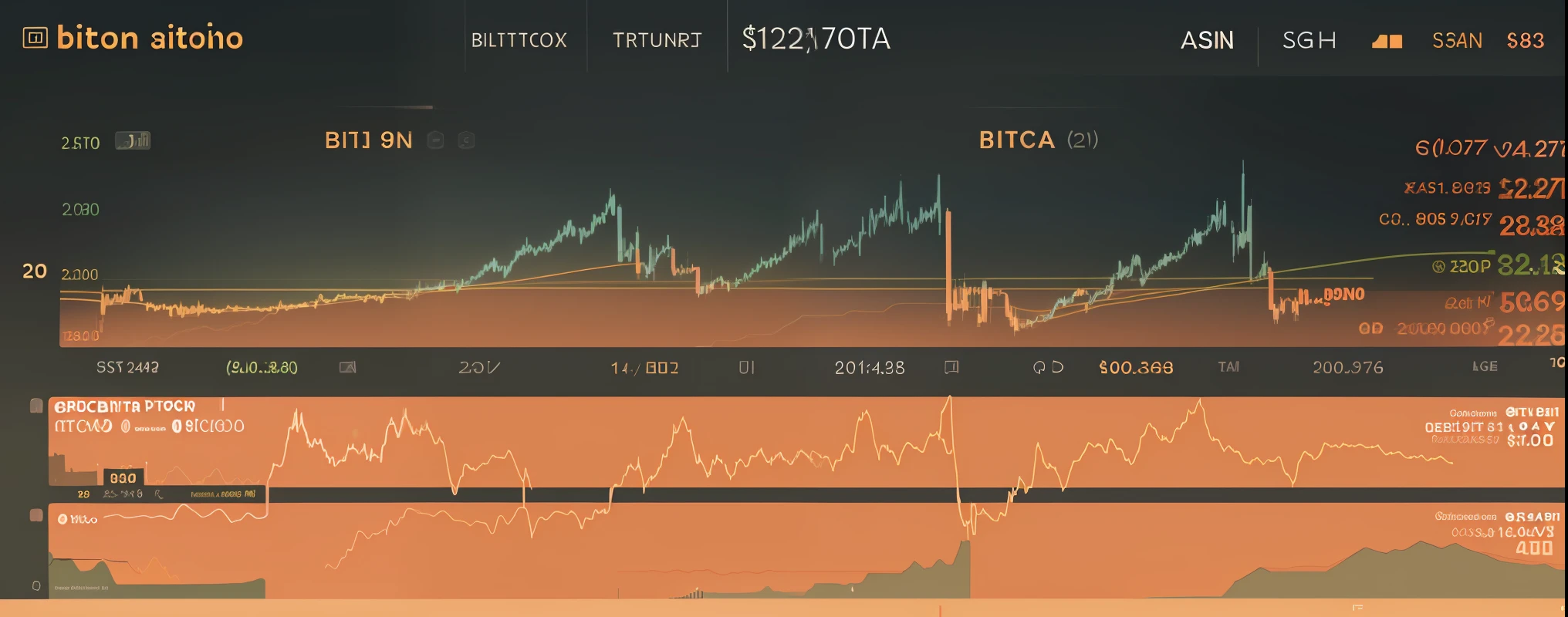 A Bitcoin Price Chart