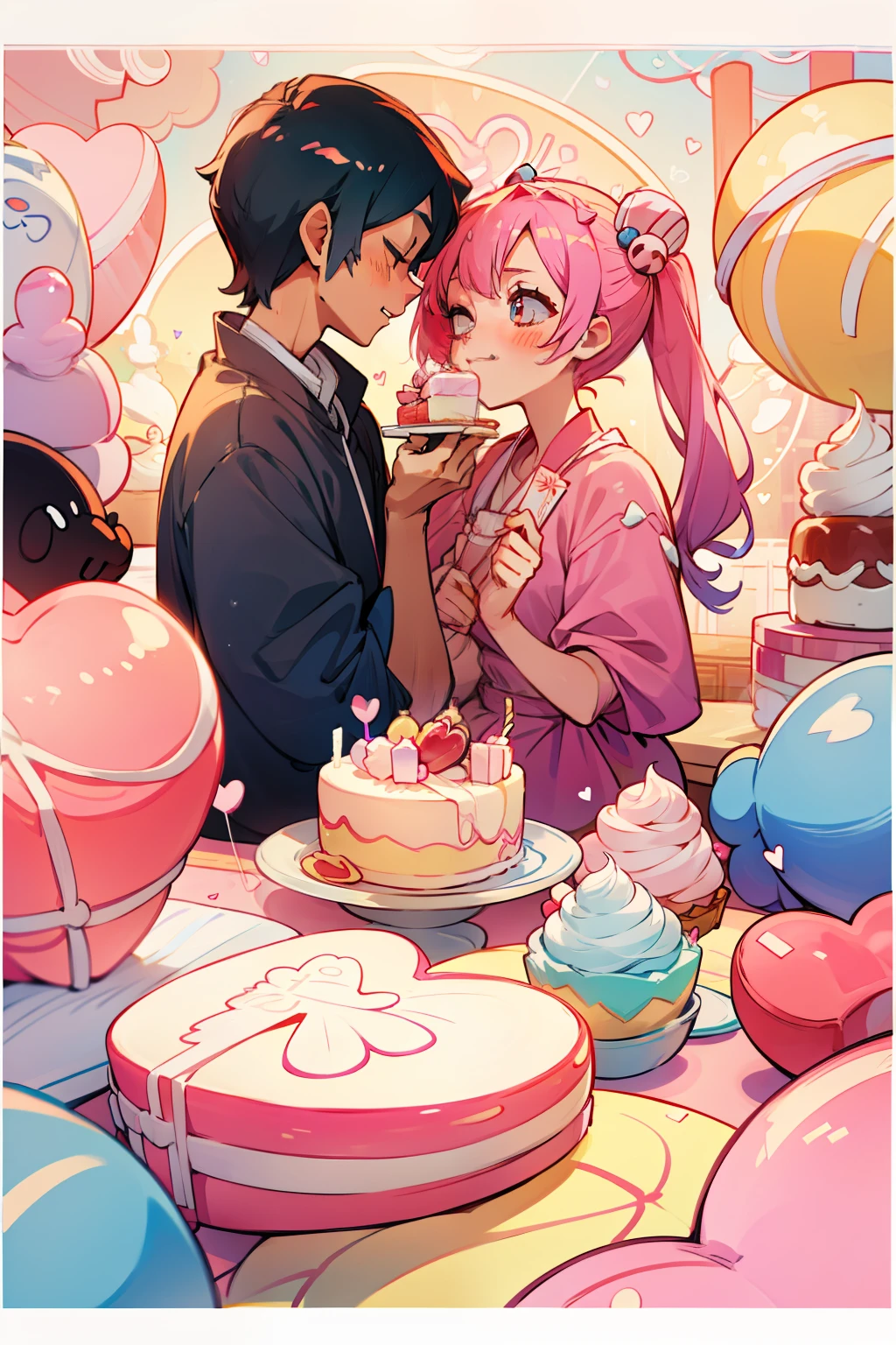 Tanabata,cake shop,Activities,poster for,love heart,Dessert,Being in love,Valentine's Day