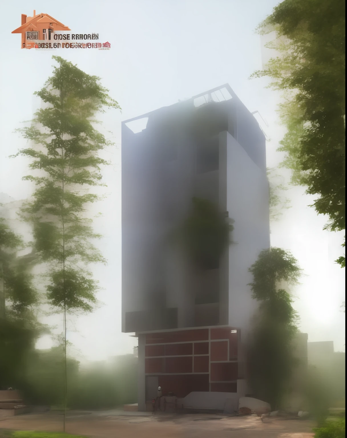 house under construction, brick and concrete wall, realistic builder, gradient,street, tree best quality, construction workers are working on a house under construction, more worker, realistic worker,super detailed, sunlight lighting, shadows, high dynamic range, house,best quality,(( ultra realistic)), dark image