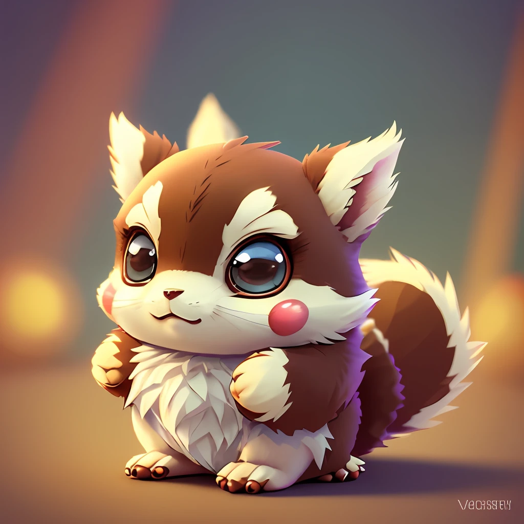Cute tiny hyper realistic Anime chipmonk from pokemon, chibi, adorable and fluffy, logo design, cartoon, cinematic lighting effect, charming, 3D vector art, cute and quirky, fantasy art, bokeh, hand-drawn, digital painting, soft lighting, isometric style, 4K resolution, photorealistic rendering, highly detailed clean, vector image, photorealistic masterpiece,