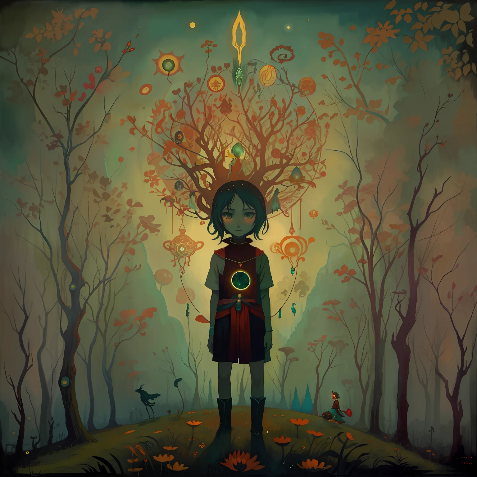 by Andy Kehoe, otherworldly, fantasy, a male god, solo