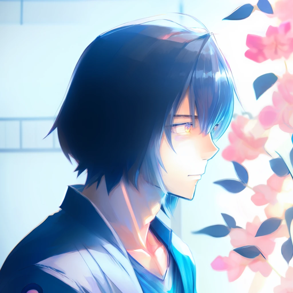 Anime boy with blue eyes, short hair and short hair, (Anime boy), Anime boy with short hair, Anime visuals of cute boys, Young anime boy, pale blue color eyes, anime moe art style, eBlue eyes. Anime, Smooth anime CG art, An anime teenager, Extremely cute anime boy face, Beautiful anime boy, Anime Boy Profile, Anime Best boy