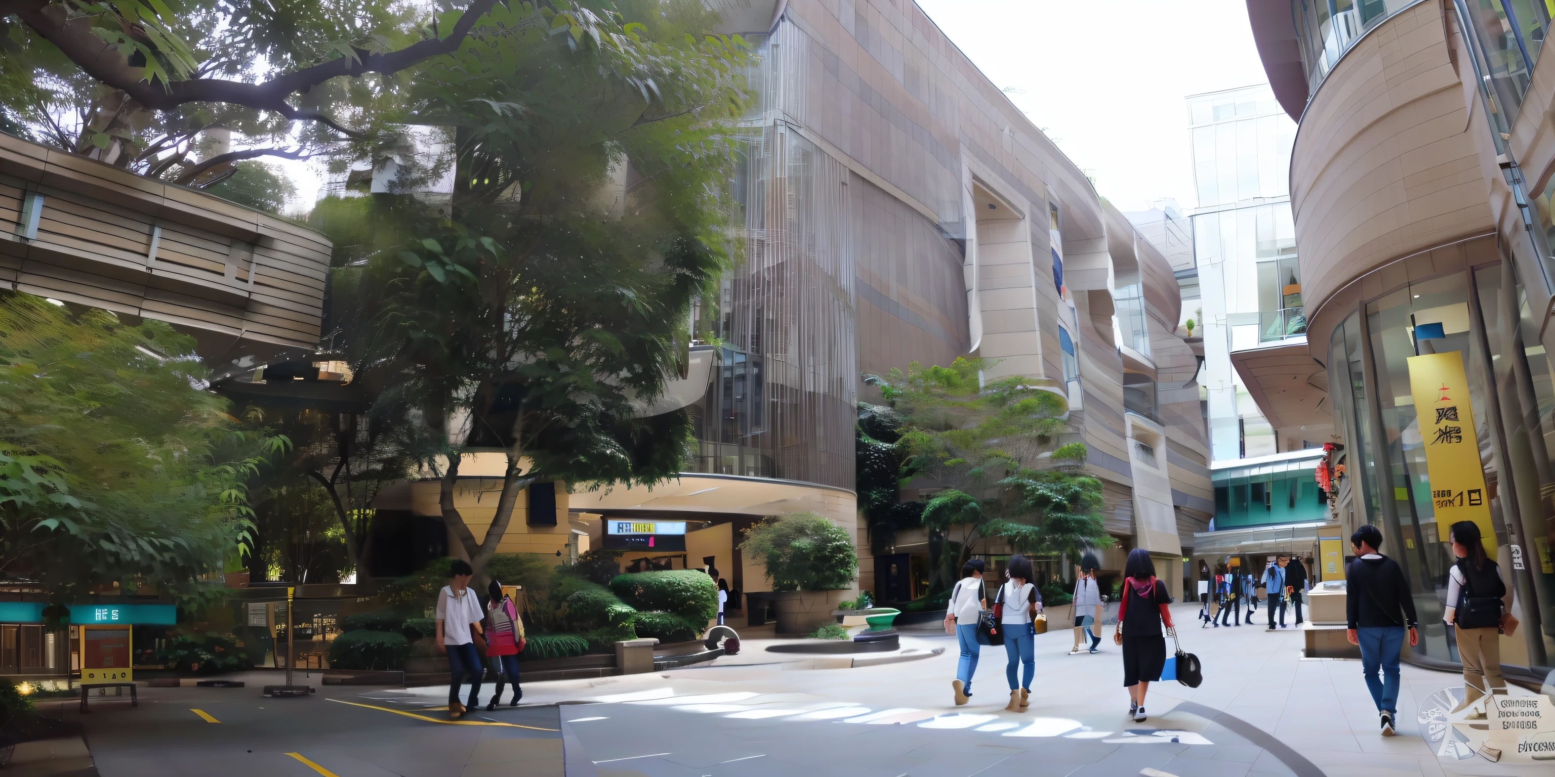 Complete the ground，zebra crossings，Square grounds。