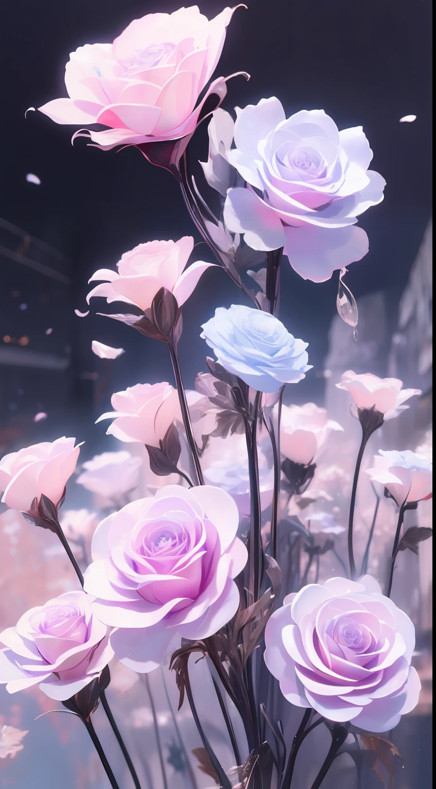 Multiple spaces,,One flower,It's a world,kosmos,planetes,themoon,Space-time tunnel,rich colours, Best quality at best, Beautiful elements, A high resolution, 4K, 8K,white backgrounid, industrial design, studio lit, C4D, OC renderer, Clean shadows, 4K