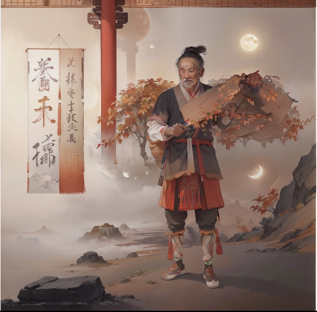 Ancient Chinese landscapes,Ancient buildings,Pavilions,Carved beams and paintings,enchanting scenery,Night,Moon light,Layered, Rich light and shadow,Mid-Autumn Festival, Ink painting style,clean color,Low-saturation colors,Colors of low brightness,Decisive cut,Leave white space,impressionistic,tmasterpiece,ultra - detailed,Epic composition, HighestQuali,hyper realisitc,Art germ --v 6