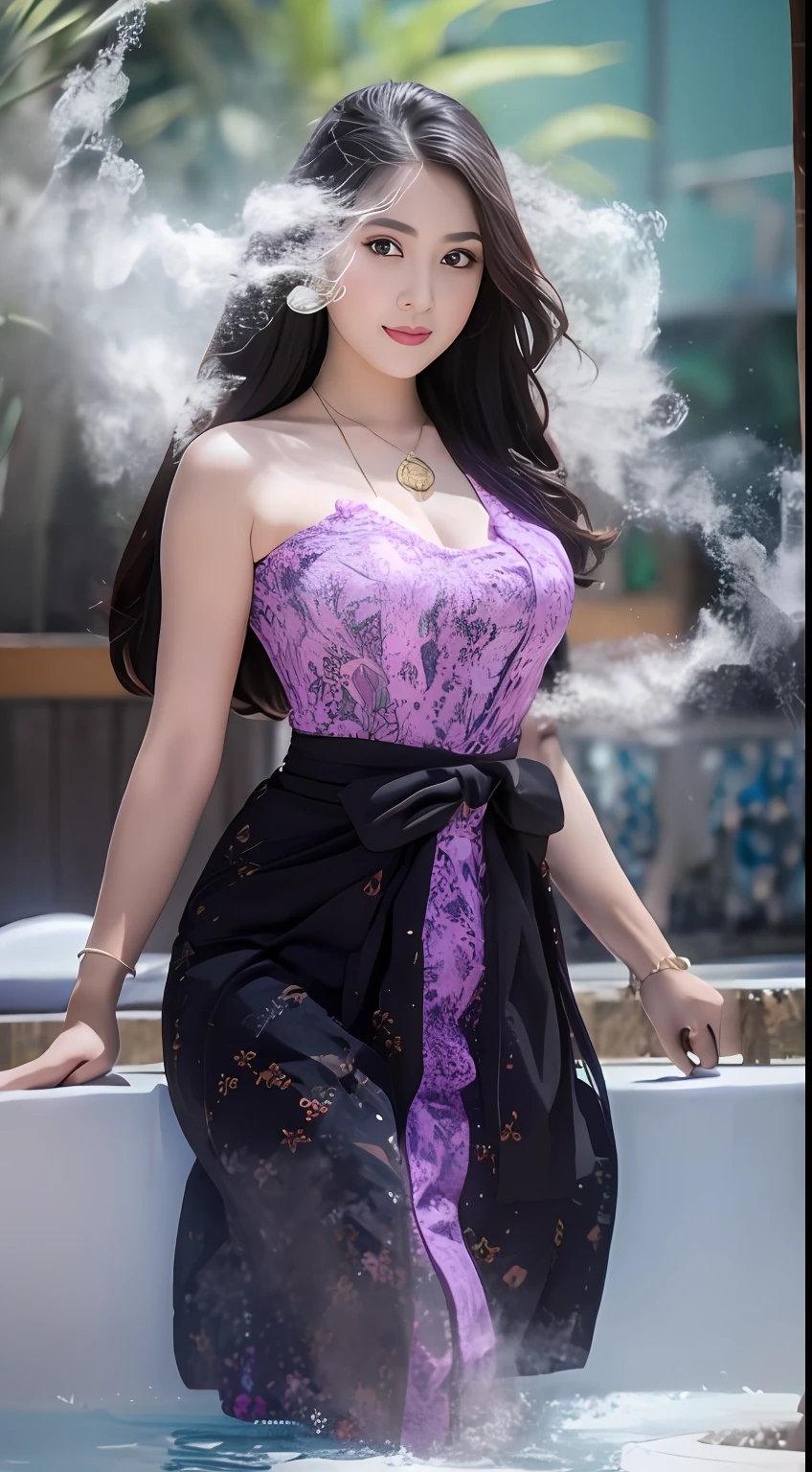 pretending to be shy, watery big eyes, loving pupils, [shy], long hair, master works, best picture quality, ((kebaya_bali)),super high resolution, higher quality, beautiful girl, female, heart-shaped hair ornament, 8k resolution, hot girl, student, beautiful pupil, blush, dusk, oasis ((character at the edge of the pool)), magic ring, volumetric light, cinematic light, natural light. Waterfall background, fashion long skirt, not exposed, full body photo
Snow Moon Law Moon Girl Light Shoulders, Solo, Crystal Clear Water Splash Perfect Reflection, Eyebrow Pattern, Beautiful Black Eyes, Floating Water Splash, Black Water Droplet, Beautiful Glow, Best Quality, Illustration, Masterpiece, Best Production, Best Quality, Highly Detailed, Extremely Detailed CG, Lighting, Cute, Tyndall Effect, Burning Splash Wrapped, Light Shoulders, Depth of Field, Black Water, Super Moe, Shining, Beautiful
The, delicate facial features, cute, black water particle special effects, dreamy, floating
Black glowing particles, burning hair, necklace
((Masterpiece)), ((Highest Quality)), exquisite CG, blue-purple tone, sweet
Beautiful and lovely