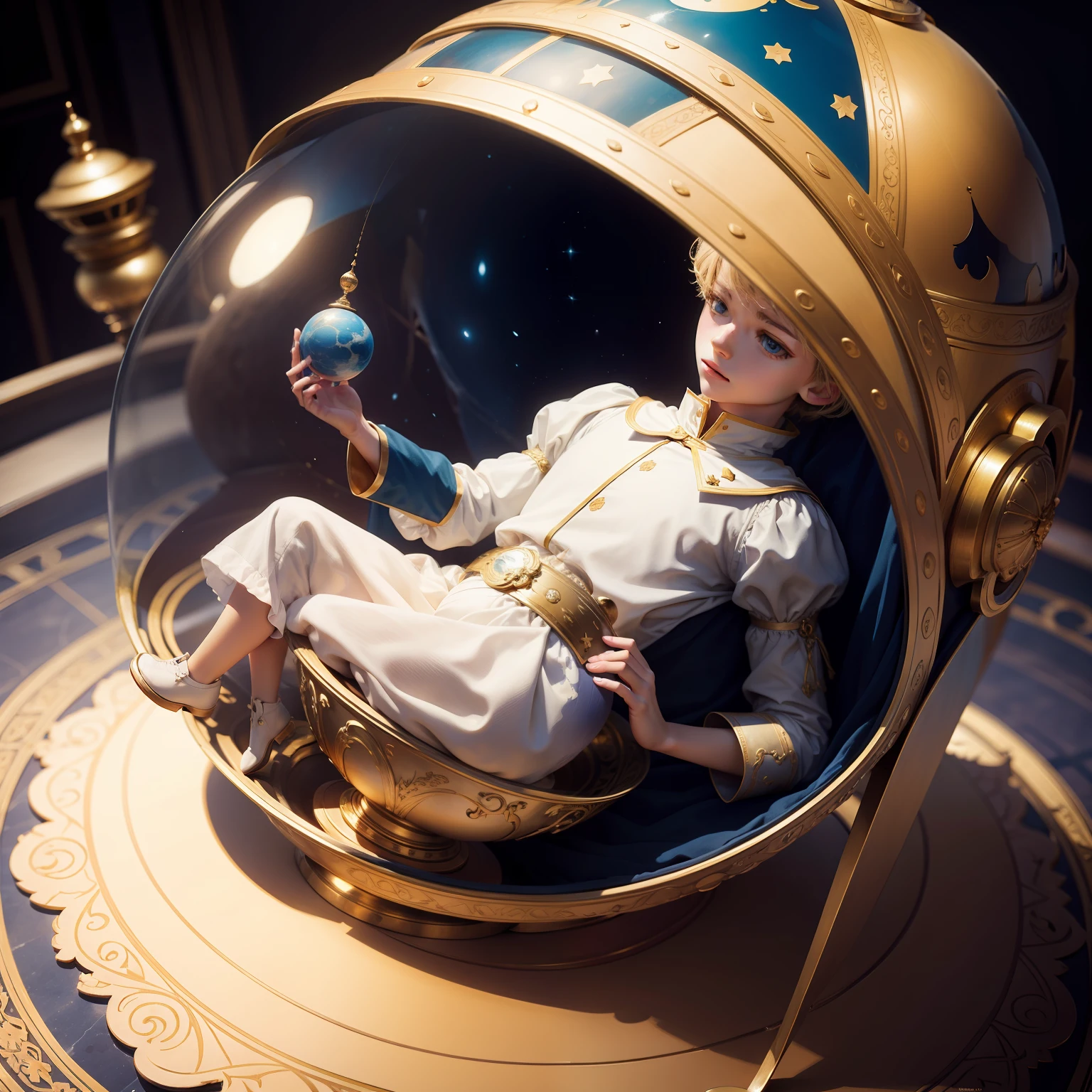 Globe and a little prince