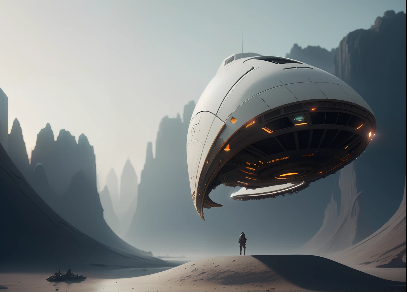 [1box:space ship:10],white, 4k, high resolution, realistic concept art. pilot. sense of awe and scale, (in the art style of Filip Hodas), Future shape details,dramatic light,dramatic light,(fractals),thorax,nautilus, orchid, skull, betta fish, bioluminiscent creatures, octane render, trending on artstation,, art by greg rutkowski and artgerm, soft cinematic light, adobe lightroom, photolab, hdr, intricate, highly detailed, ((((depth of field))))