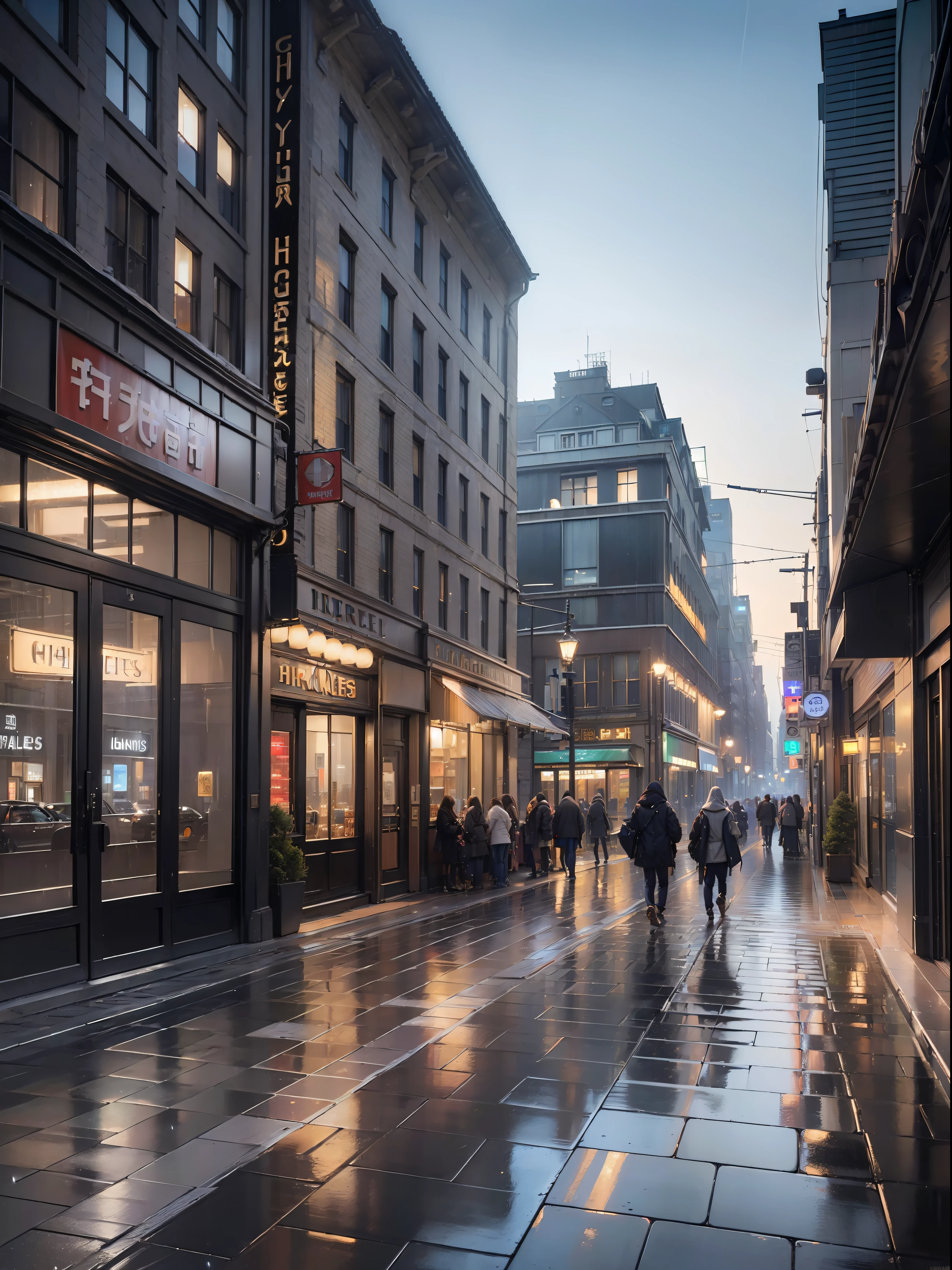 (((hight resolution)))、(in 8K)、 (((ighly detailed)))、(top-quality、masterpiece:1.3)、((sharpnes))、ciinematic light、Retro cityscape、Shadow of a streetlight、rain is falling